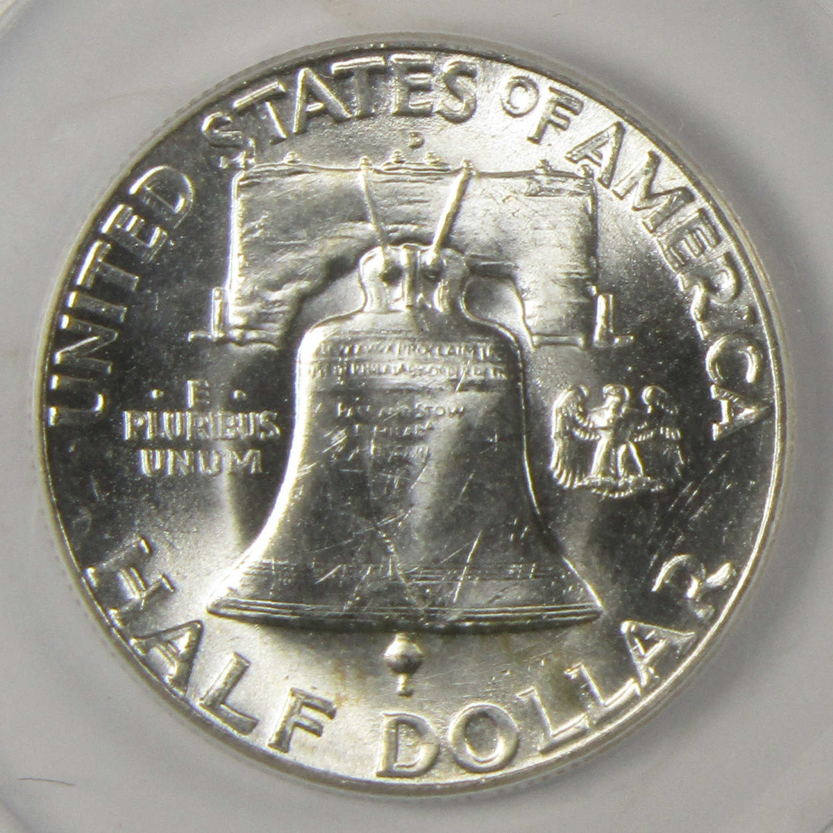 1948 D Franklin Silver Half Dollar MS 63 FBL ANACS 50c Coin SKU:I28786
