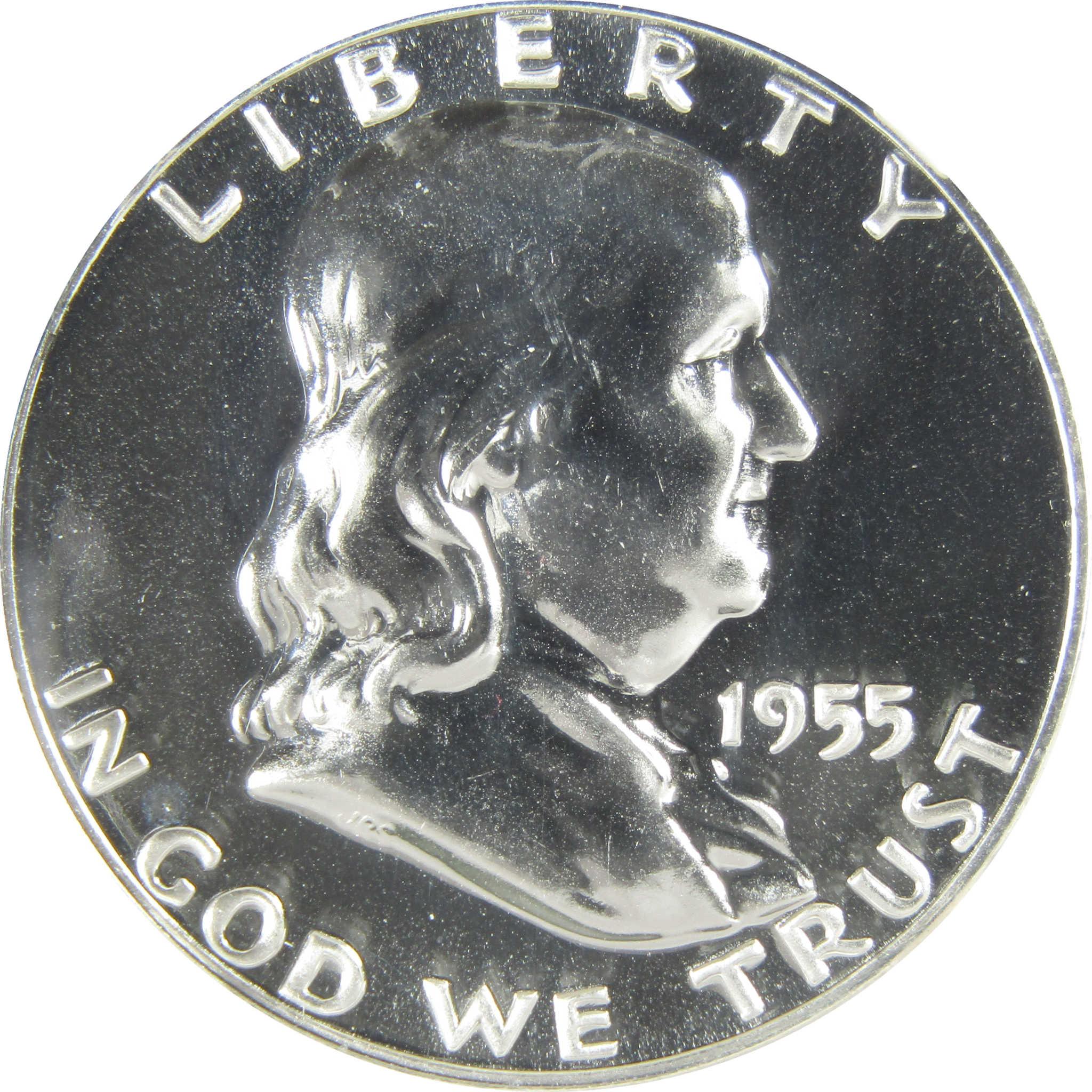 1955 Franklin Silver Half Dollar PF 68 NGC Proof 50c Coin SKU:I27409