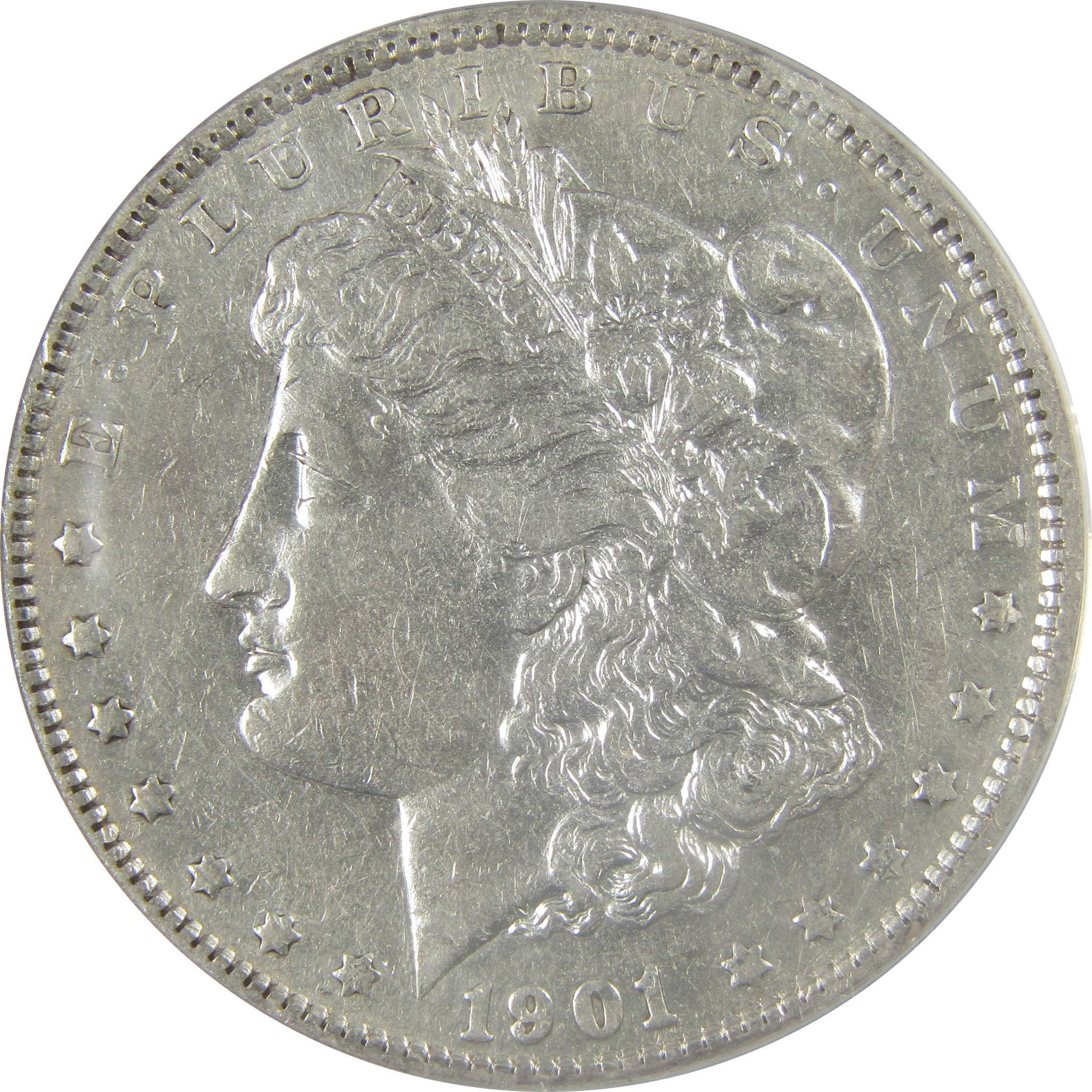 1901 Morgan Dollar EF 45 Details ANACS Silver $1 Coin SKU:I21260 - Morgan coin - Morgan silver dollar - Morgan silver dollar for sale - Profile Coins & Collectibles