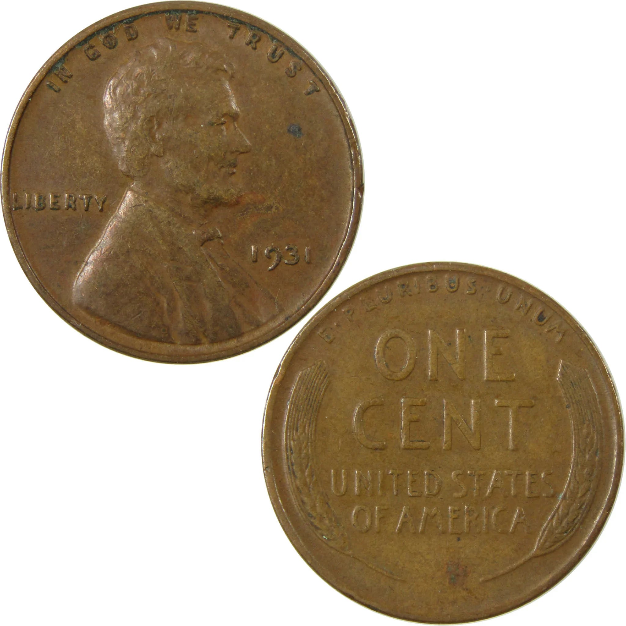1931 Lincoln Wheat Cent VF Very Fine Penny 1c Coin SKU:I26706