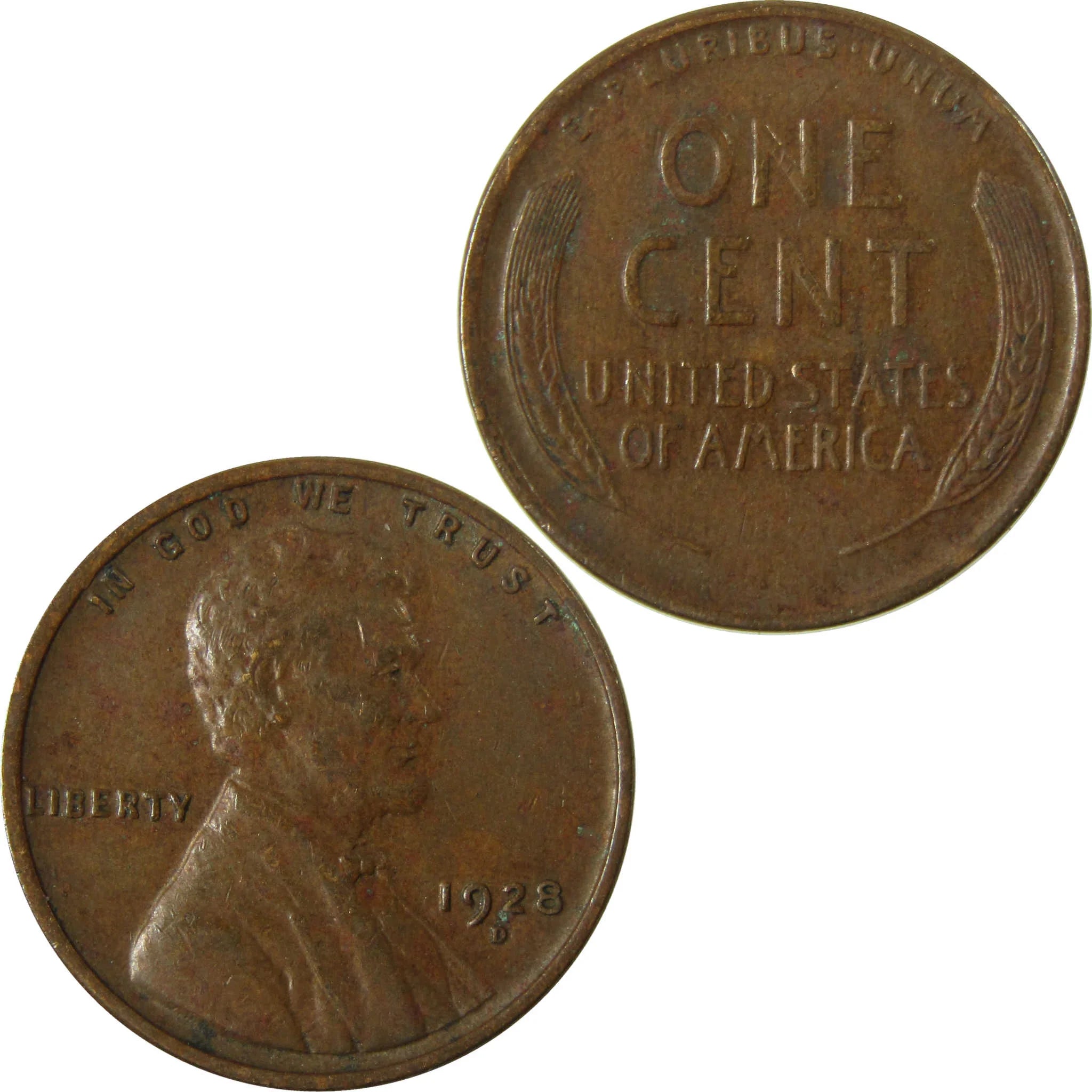 1928 D Lincoln Wheat Cent VF Very Fine Penny 1c Coin SKU:I27576