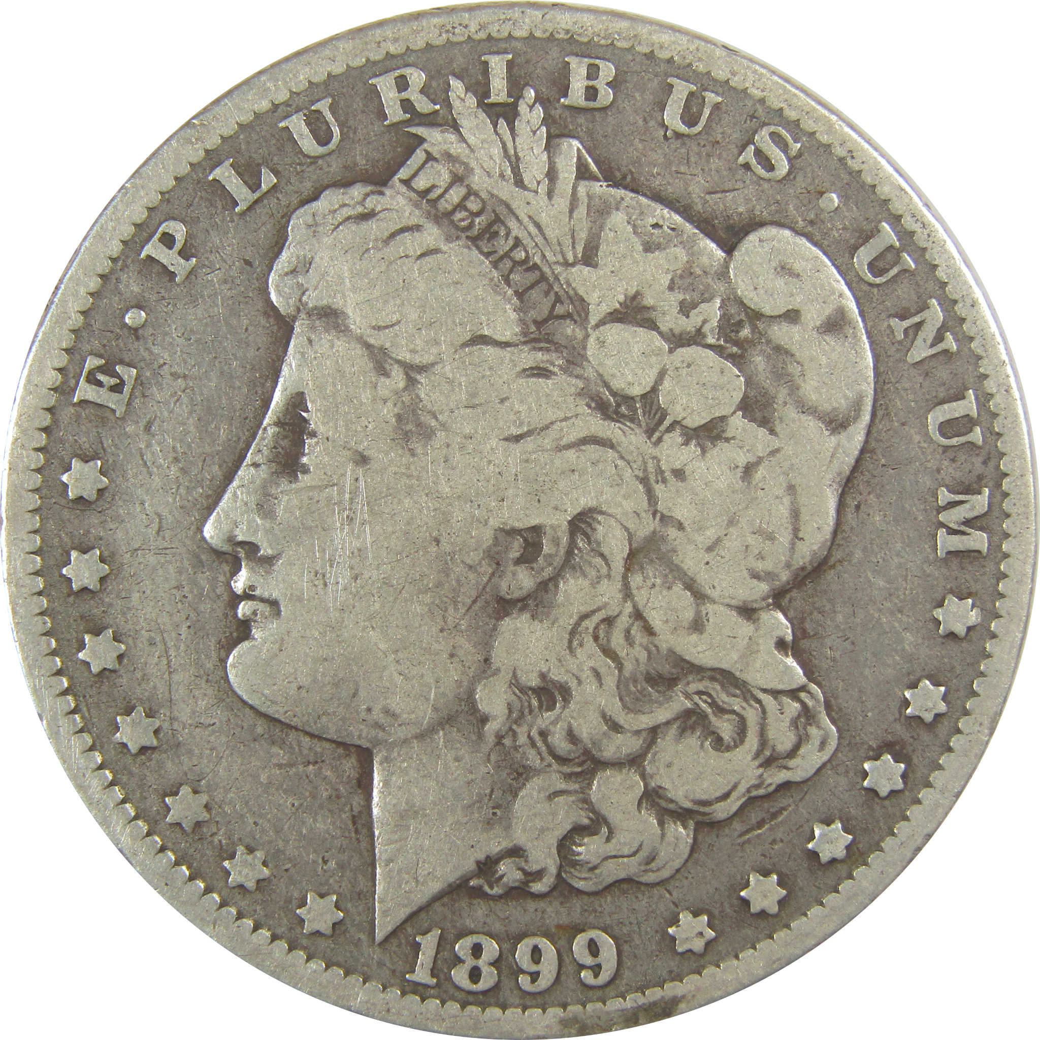 1899 O Micro O Morgan Dollar VG Very Good Silver $1 Coin SKU:I19686 - Morgan coin - Morgan silver dollar - Morgan silver dollar for sale - Profile Coins & Collectibles