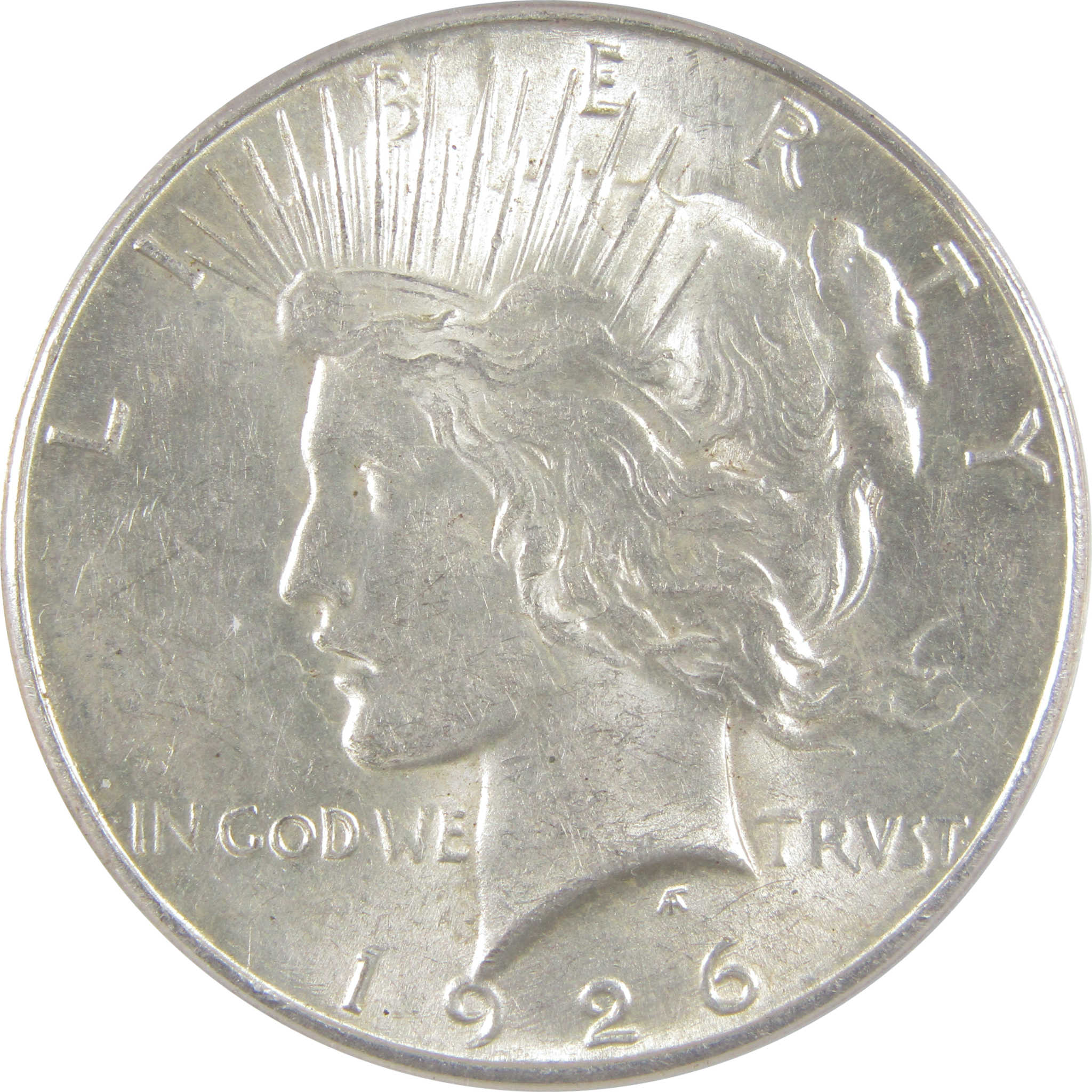 1926 S Peace Dollar AU 58 ANACS Silver $1 Coin SKU:I18551