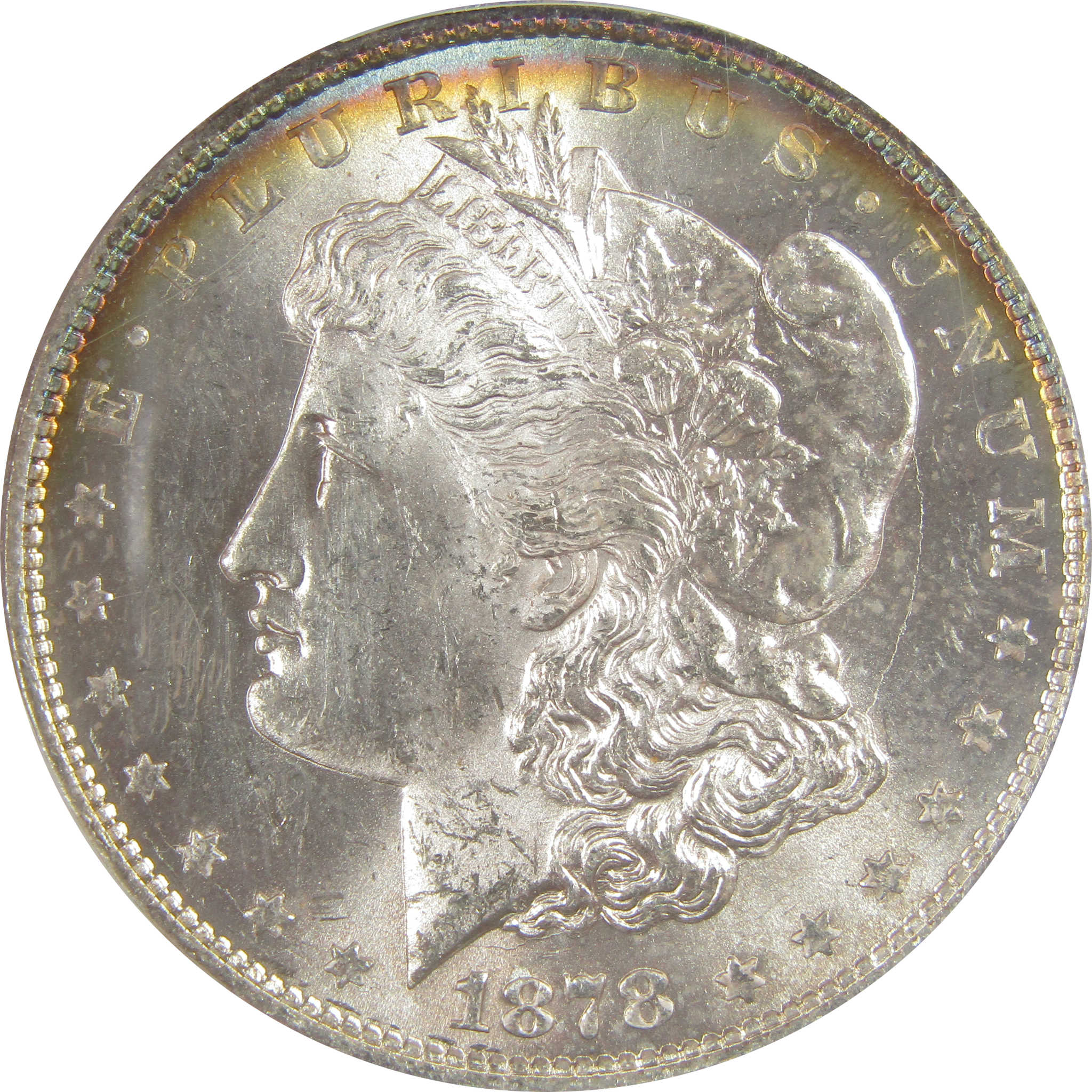1878 8TF VAM 14.2 Polished Ear Morgan Dollar MS 62 PCGS SKU:I20245 - Morgan coin - Morgan silver dollar - Morgan silver dollar for sale - Profile Coins & Collectibles