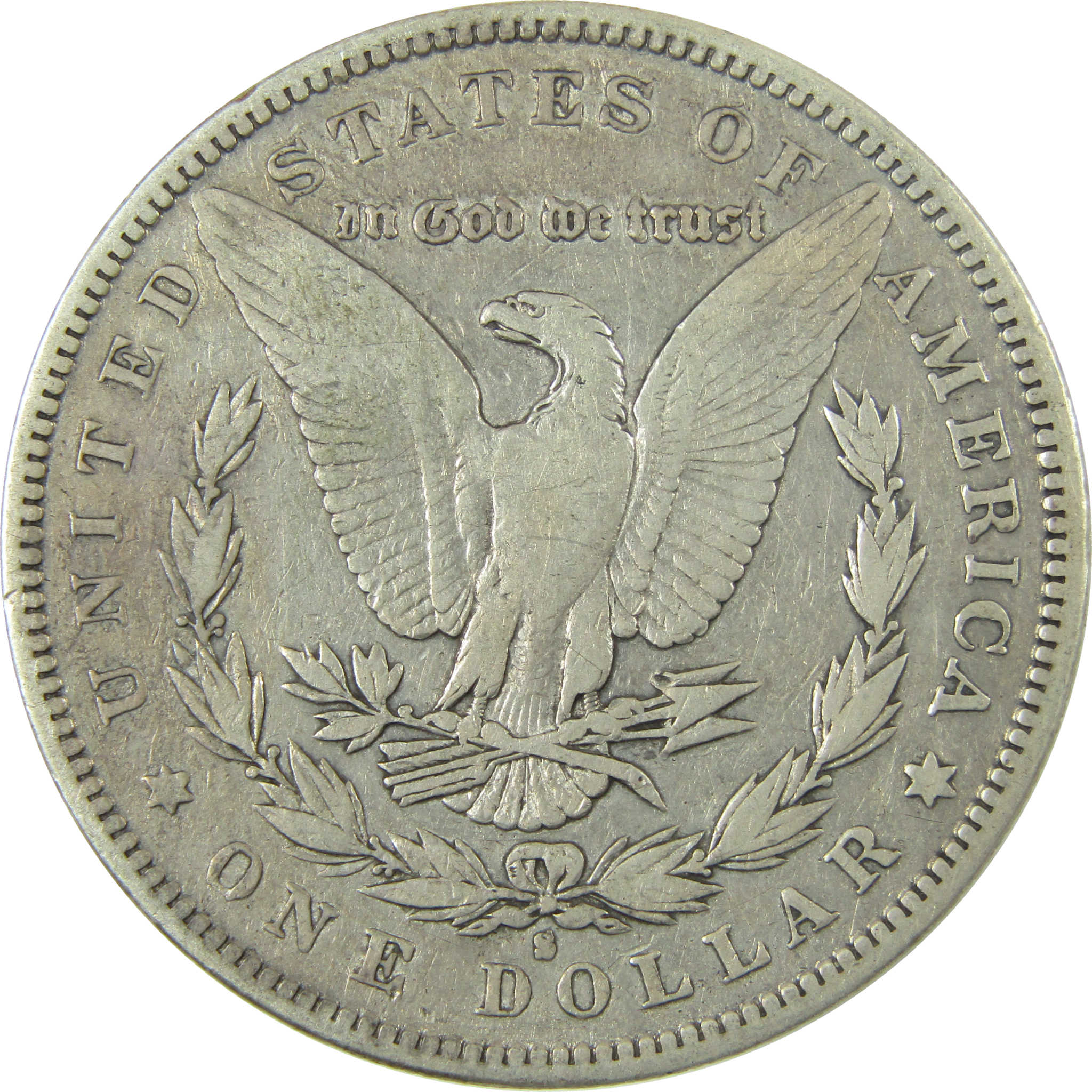 1886 S Morgan Silver Dollar F Fine Details $1 Coin SKU:CP1625