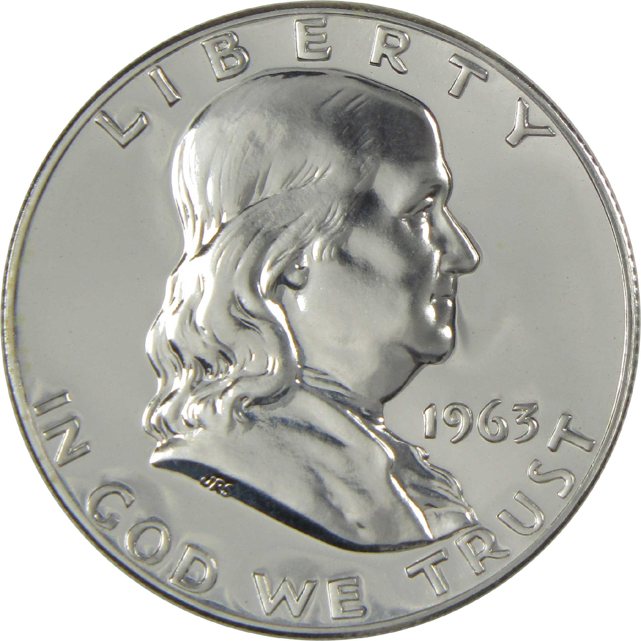 1963 Franklin Half Dollar Choice Proof Silver 50c Coin