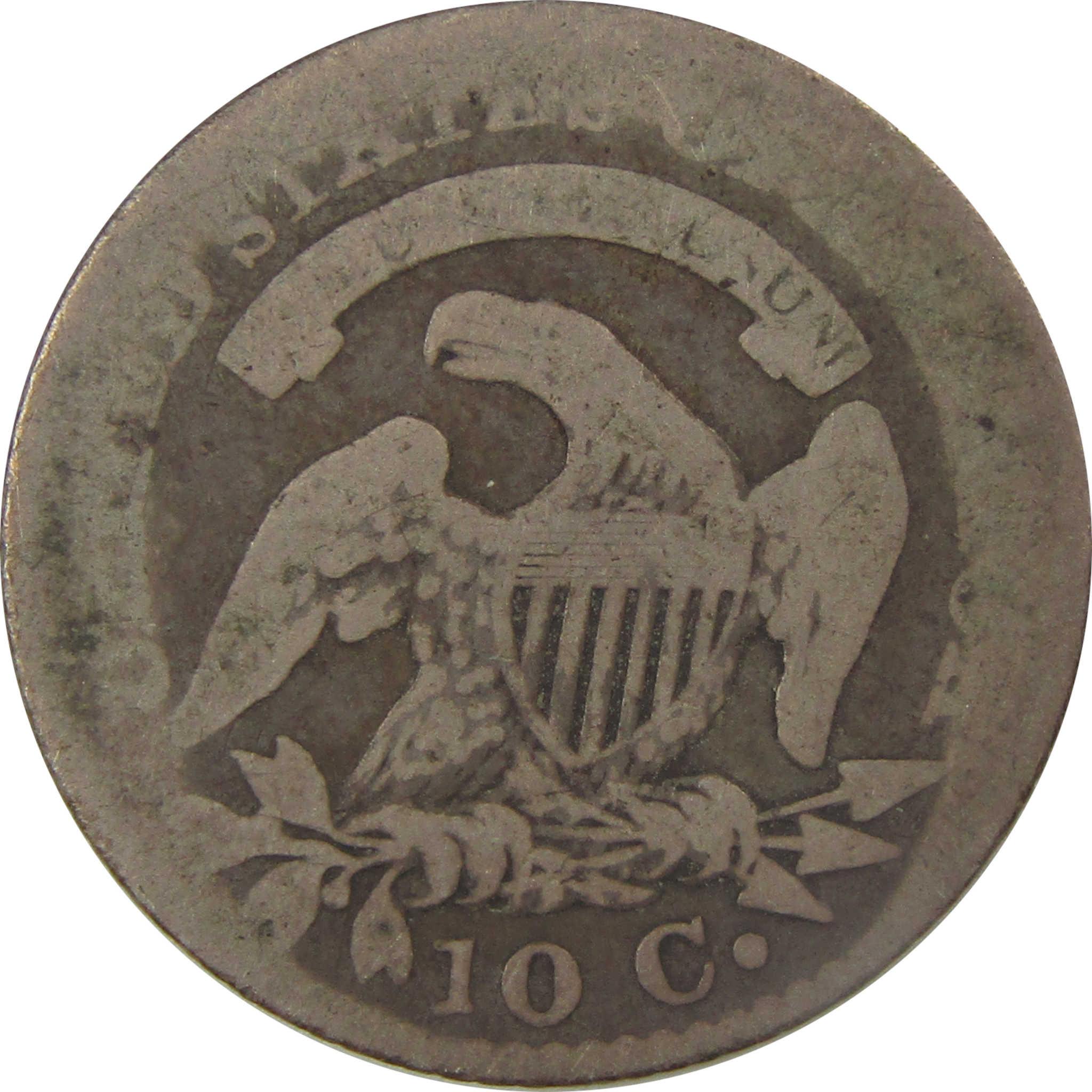 1823/2 Capped Bust Dime AG About Good Silver 10c Coin SKU:I21647