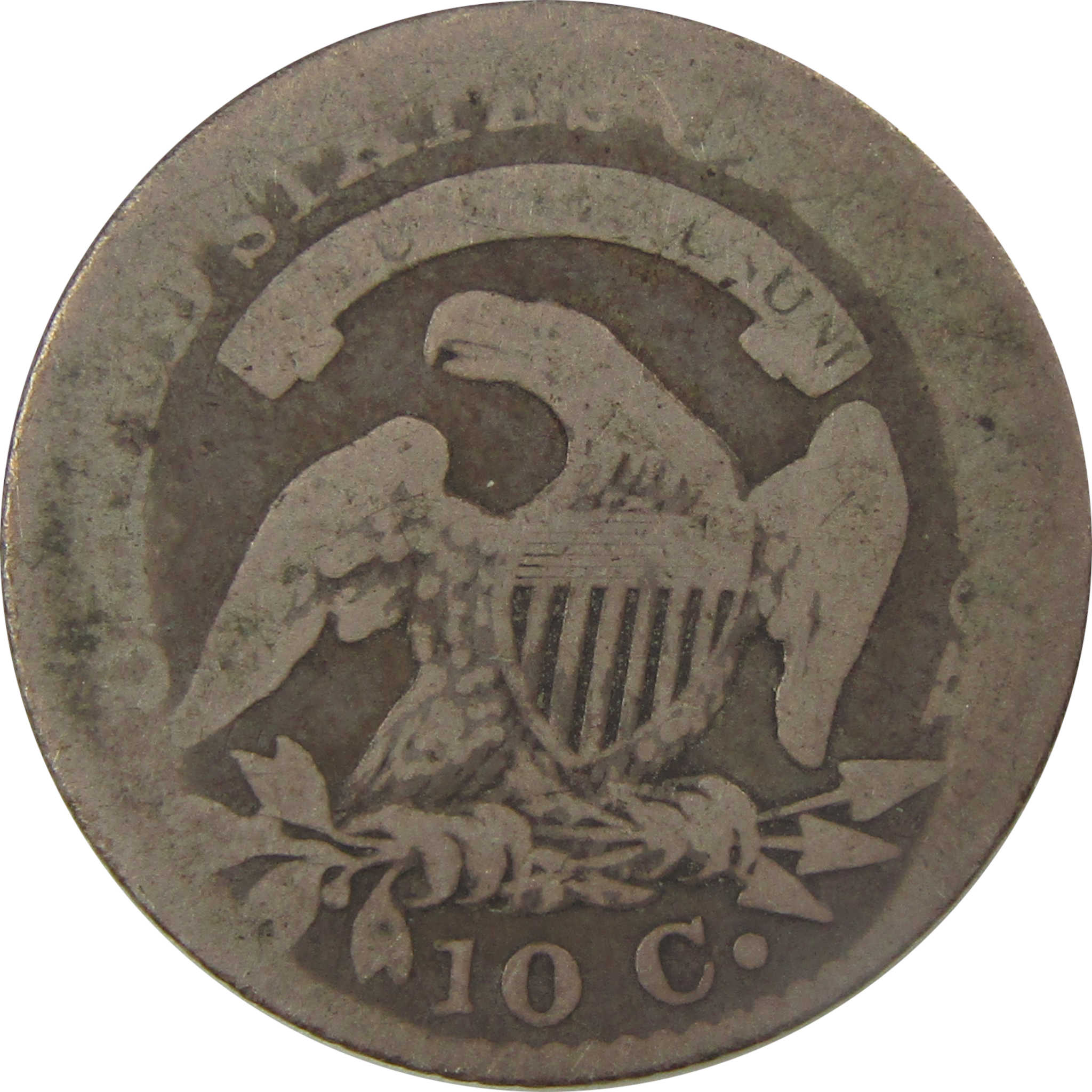 1823/2 Capped Bust Dime AG About Good Silver 10c Coin SKU:I21647