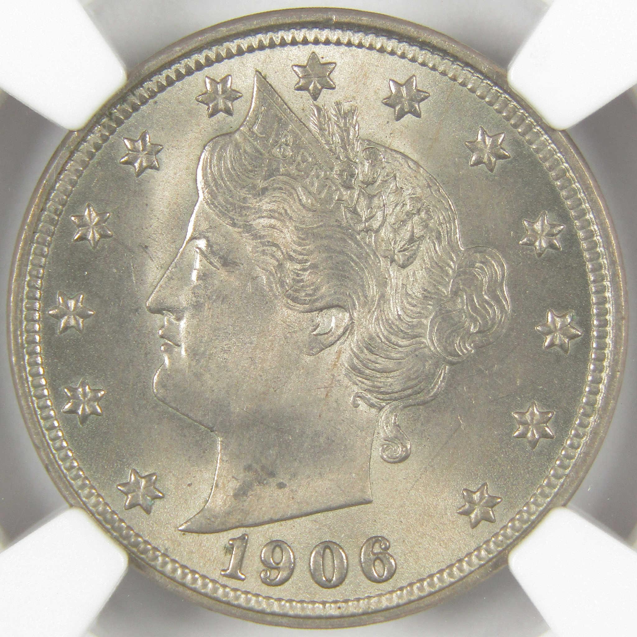 1906 Liberty Head V Nickel MS 64 NGC Uncirculated 5c Coin