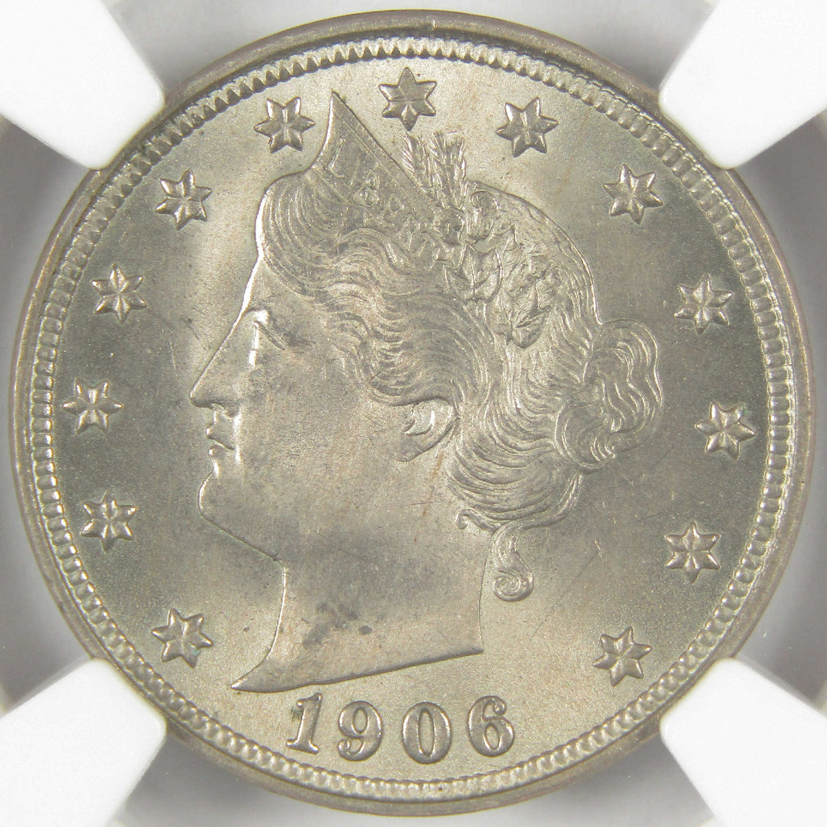 1906 Liberty Head V Nickel MS 64 NGC Uncirculated 5c Coin Collectible