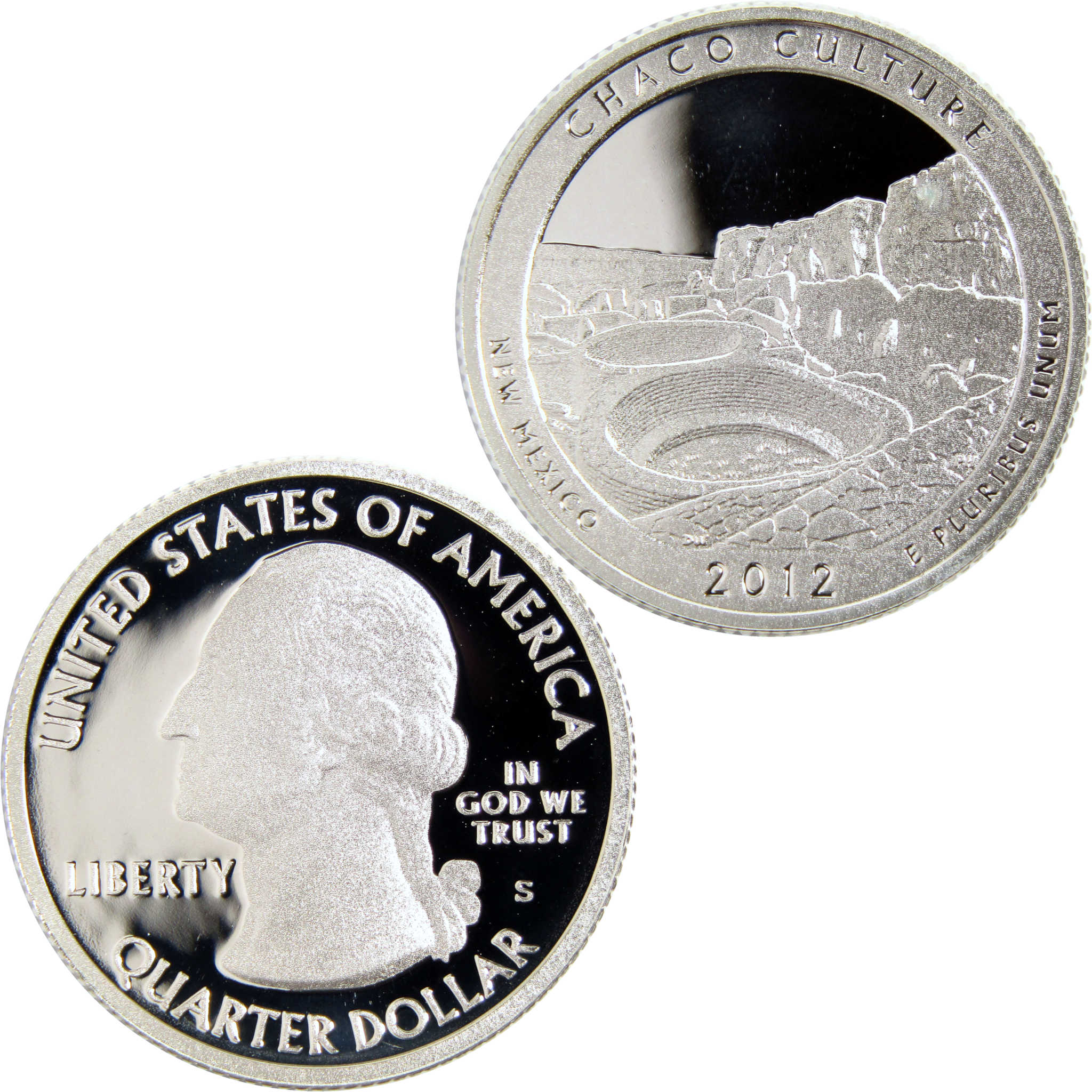 2012 S Chaco Culture National Historical Park Quarter Silver Proof 25c