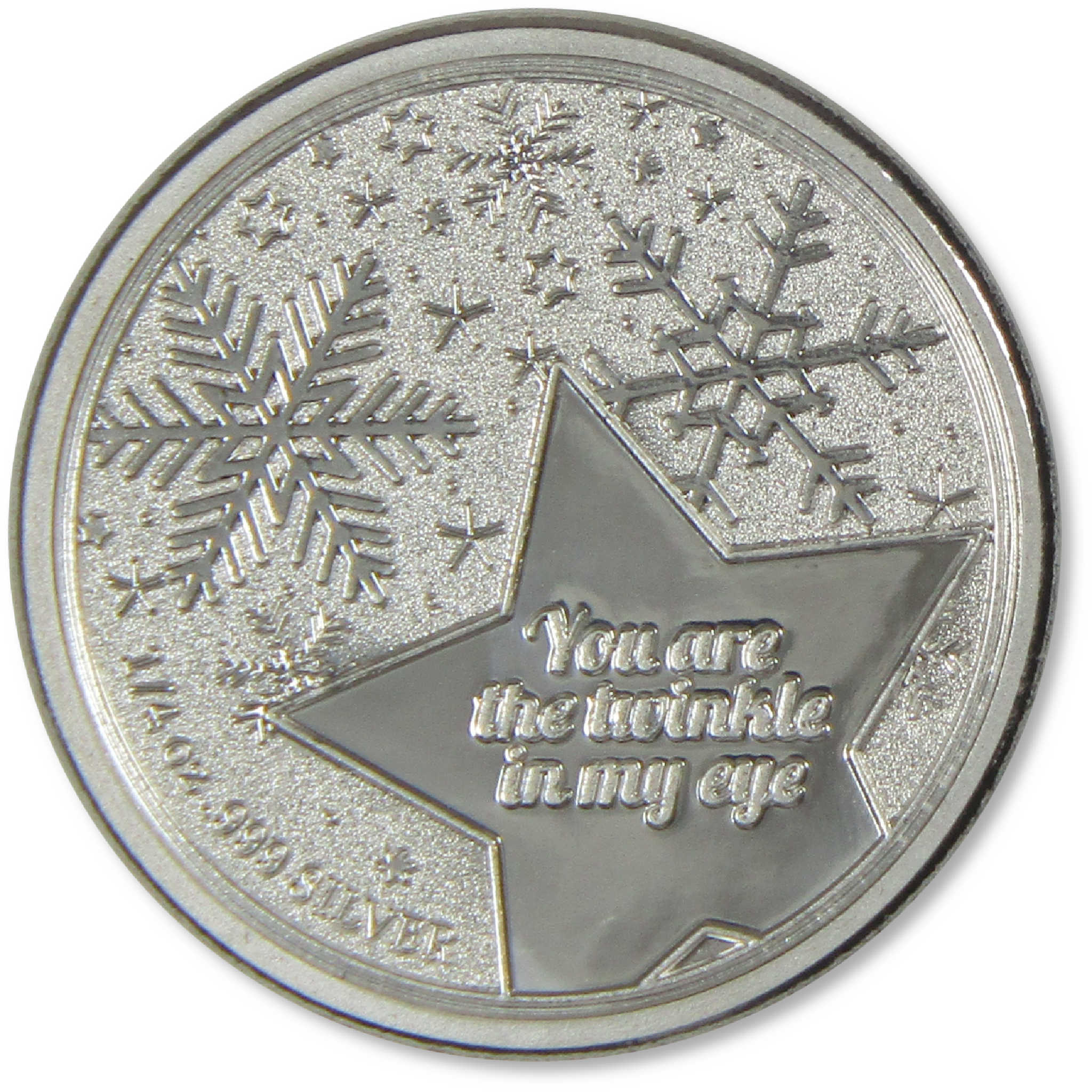 Santa & Mrs Claus 1/4 oz .999 Silver Round Merry Christmas Collectible
