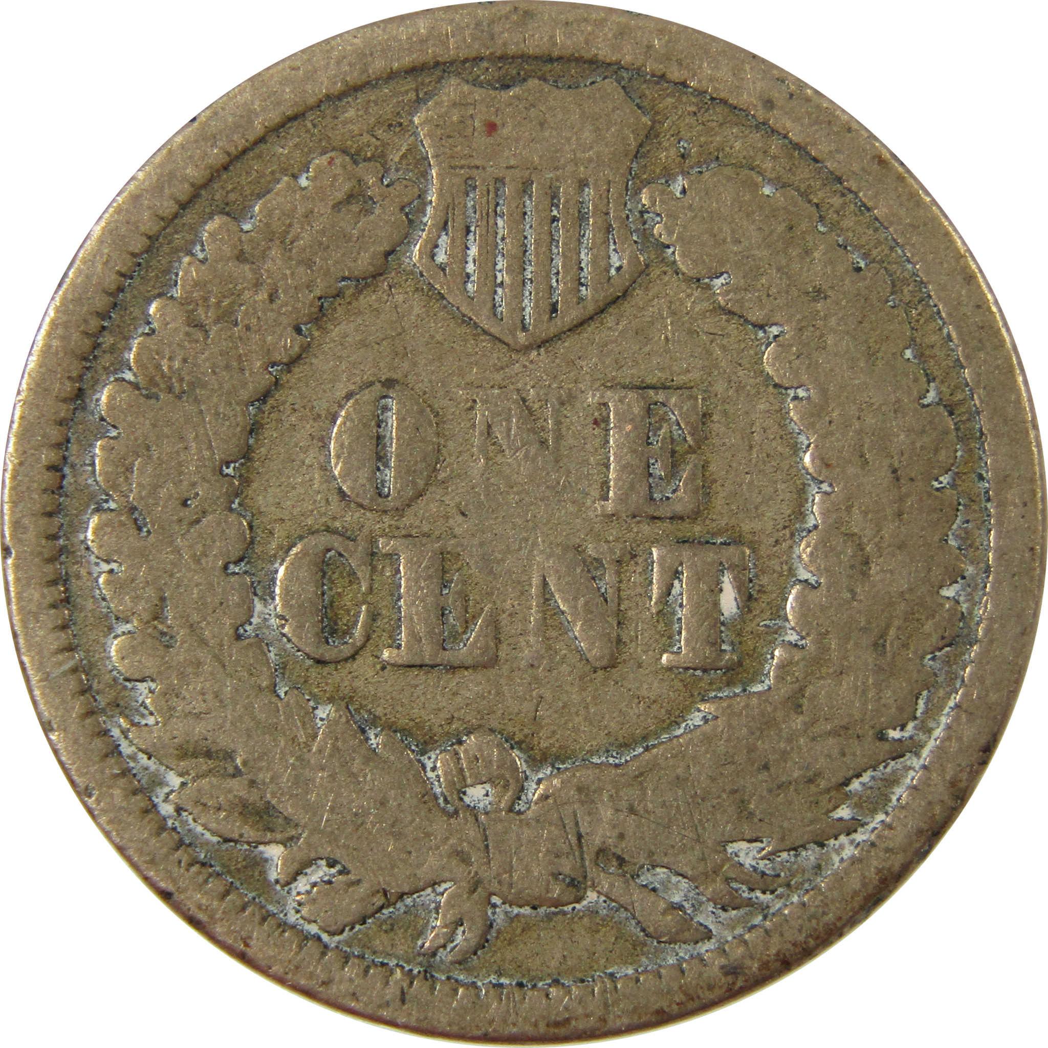 1864 Indian Head Copper-Nickel Cent G Good Details Penny SKU:CP1220