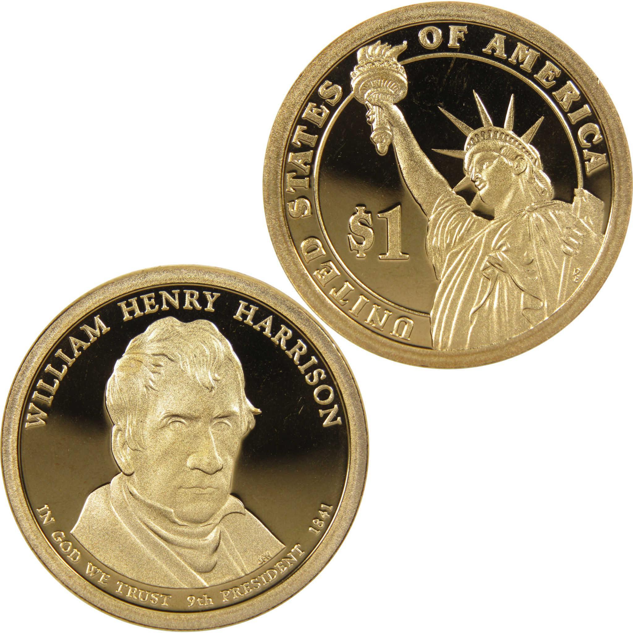 2009 S William Henry Harrison Presidential Dollar Choice Proof $1 Coin