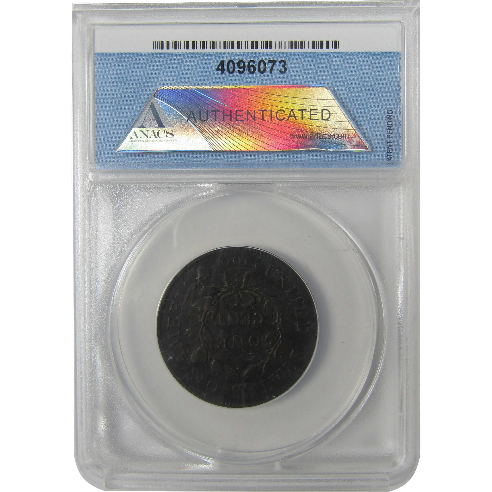 1803 Sm Date Lg Fraction Draped Bust Cent VF Details ANACS SKU:I24458