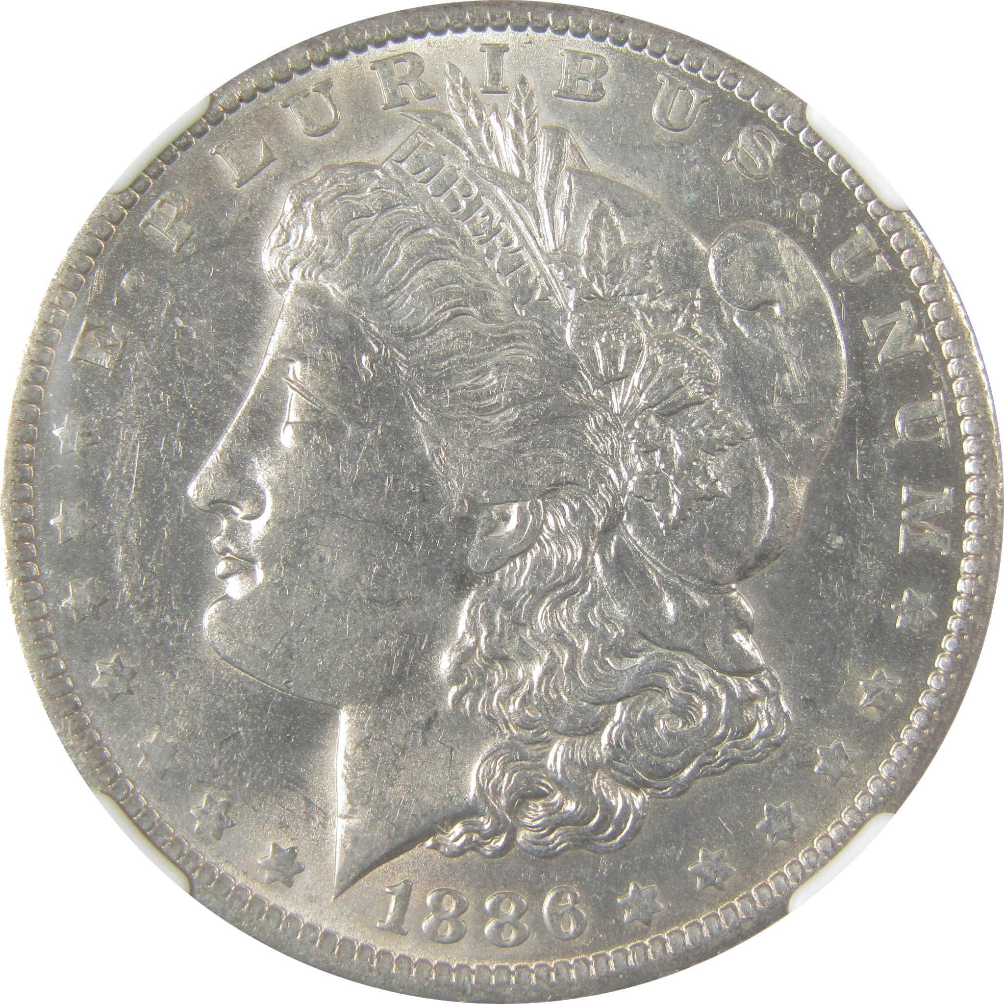 1886 O Morgan Dollar AU 55 NGC Silver $1 Coin SKU:I19892 - Morgan coin - Morgan silver dollar - Morgan silver dollar for sale - Profile Coins & Collectibles