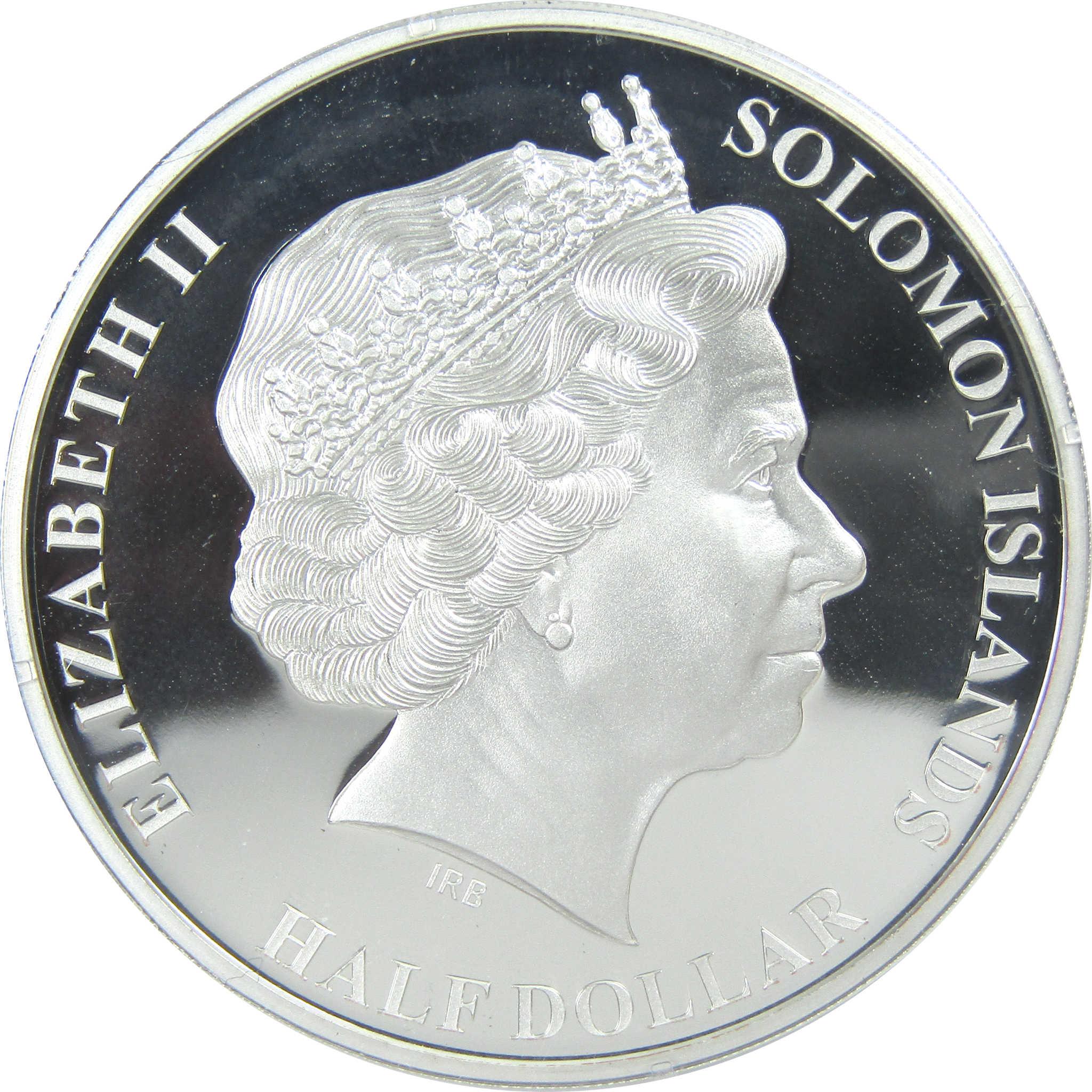 50th Anniversary of Moon Landing Half Dollar Proof 2019 Solomon Island