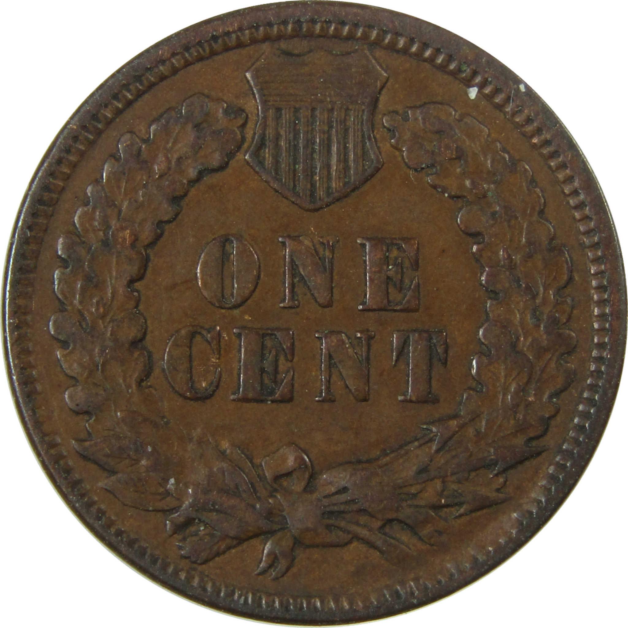 1898 Indian Head Cent VF Very Fine Penny 1c Coin SKU:I26944