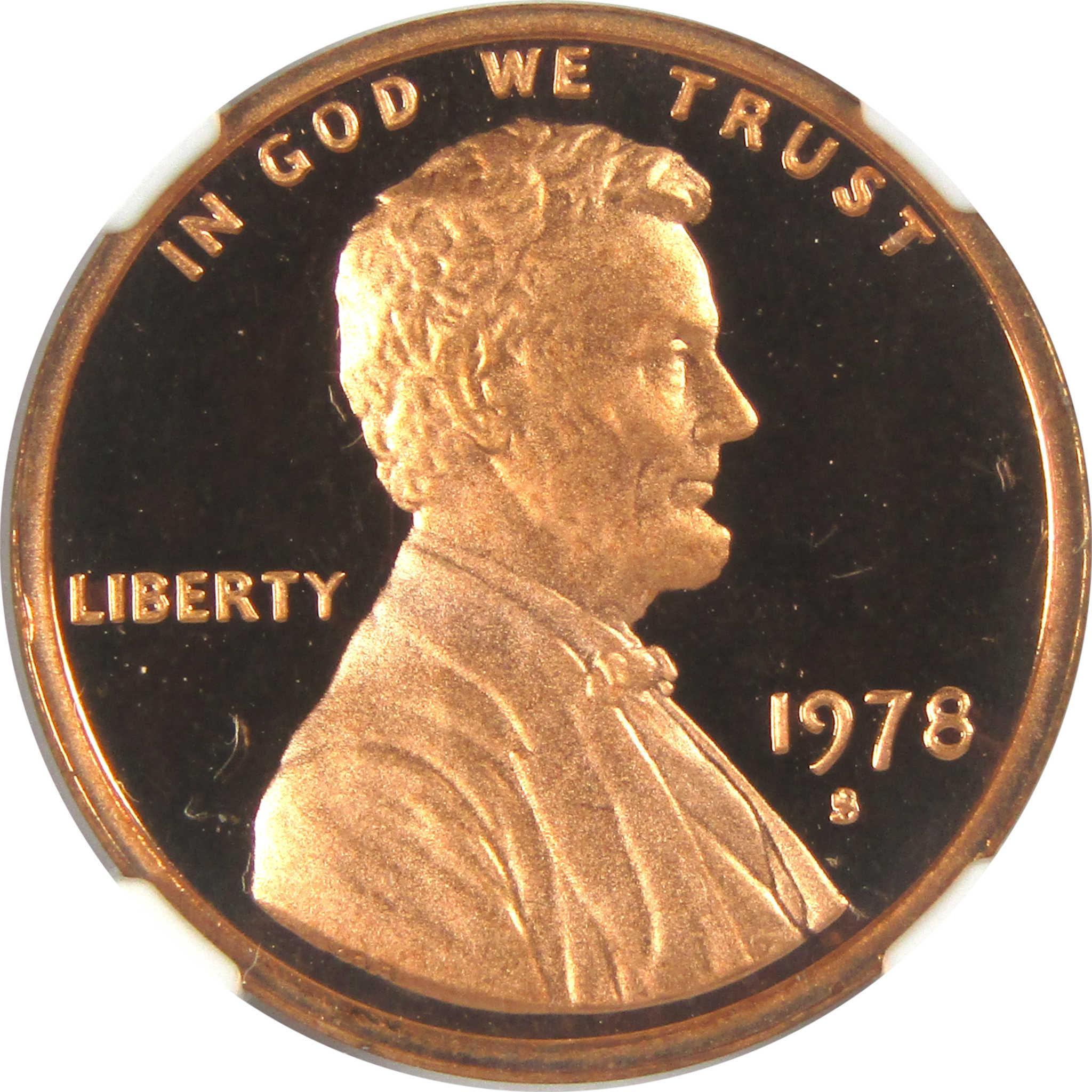1978 S Lincoln Memorial Cent PF 68 RD UC NGC Clashed Dies Mint Error