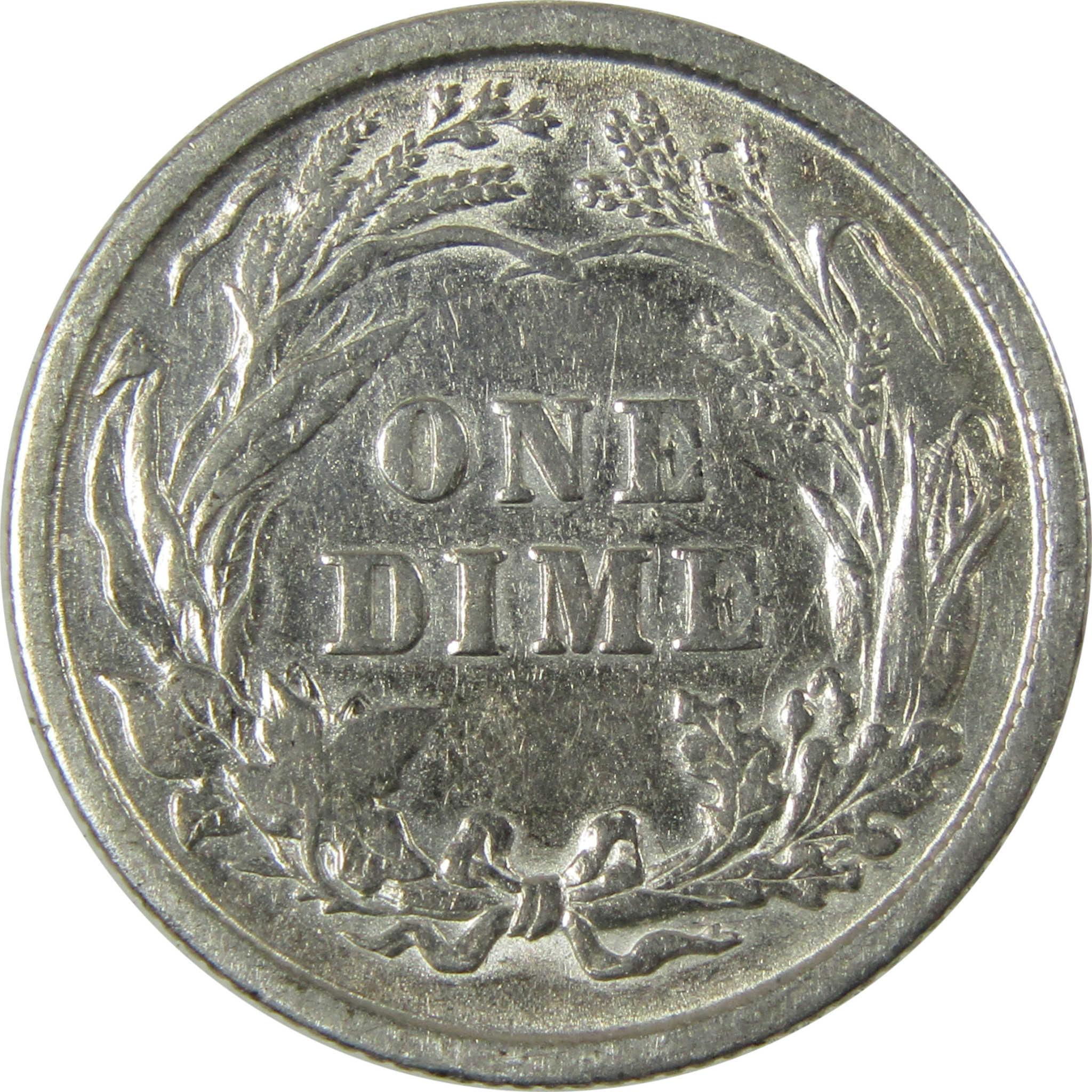 1899 Barber Silver Dime XF EF Extremely Fine Details SKU:CP977