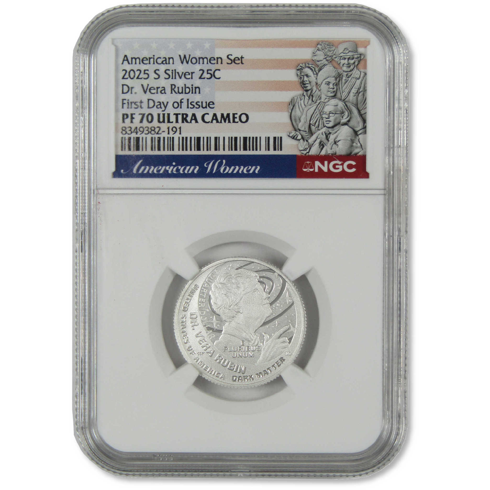 2025 S Vera Rubin American Women Silver Quarter PF 70 UCAM NGC Proof