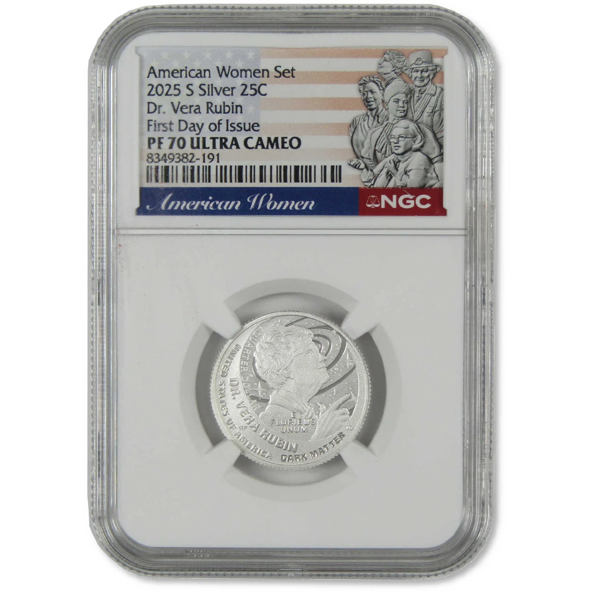2025 S Vera Rubin American Women Silver Quarter PF 70 UCAM NGC Proof