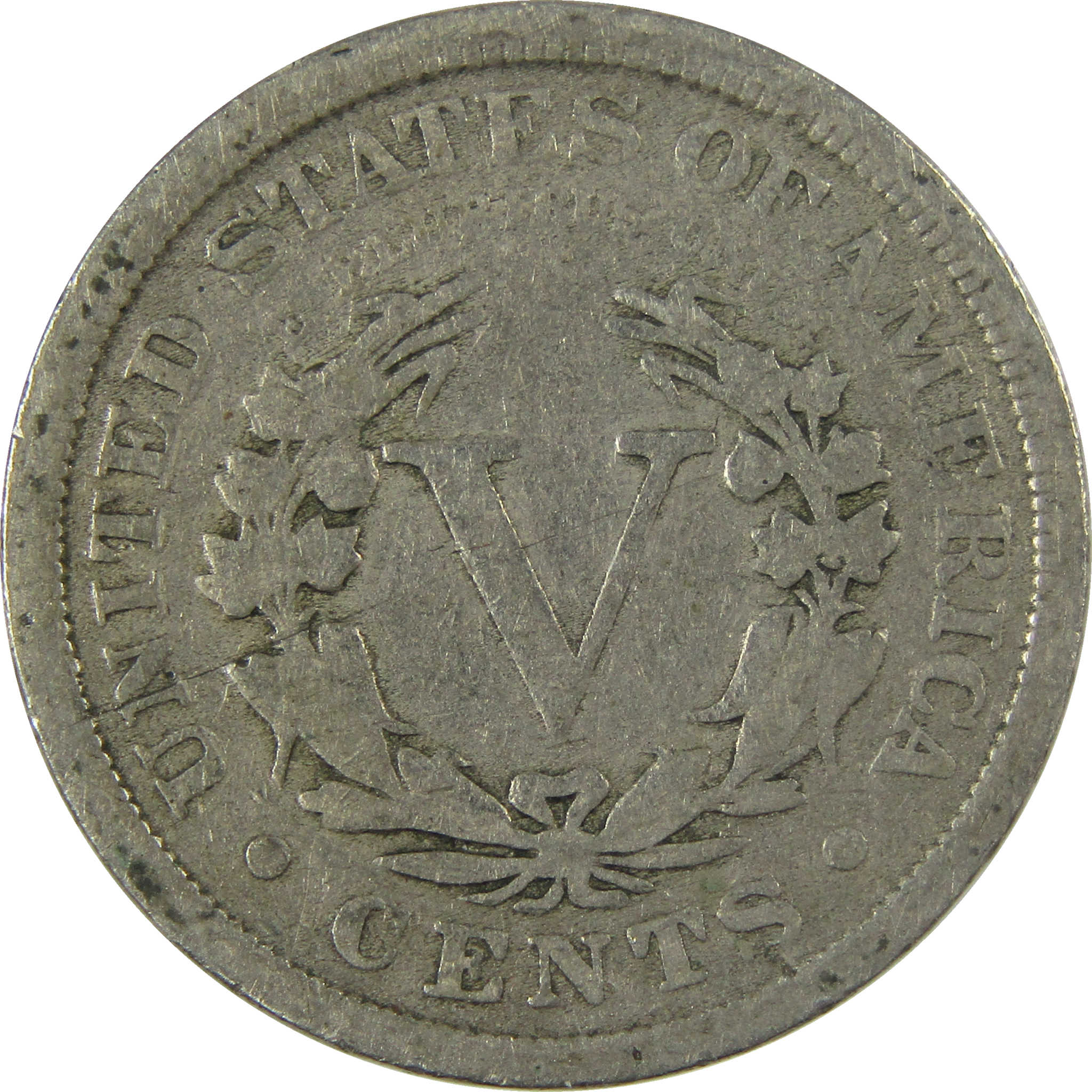 1912 Liberty Head V Nickel G Good 5c Coin Collectible SKU:I26925