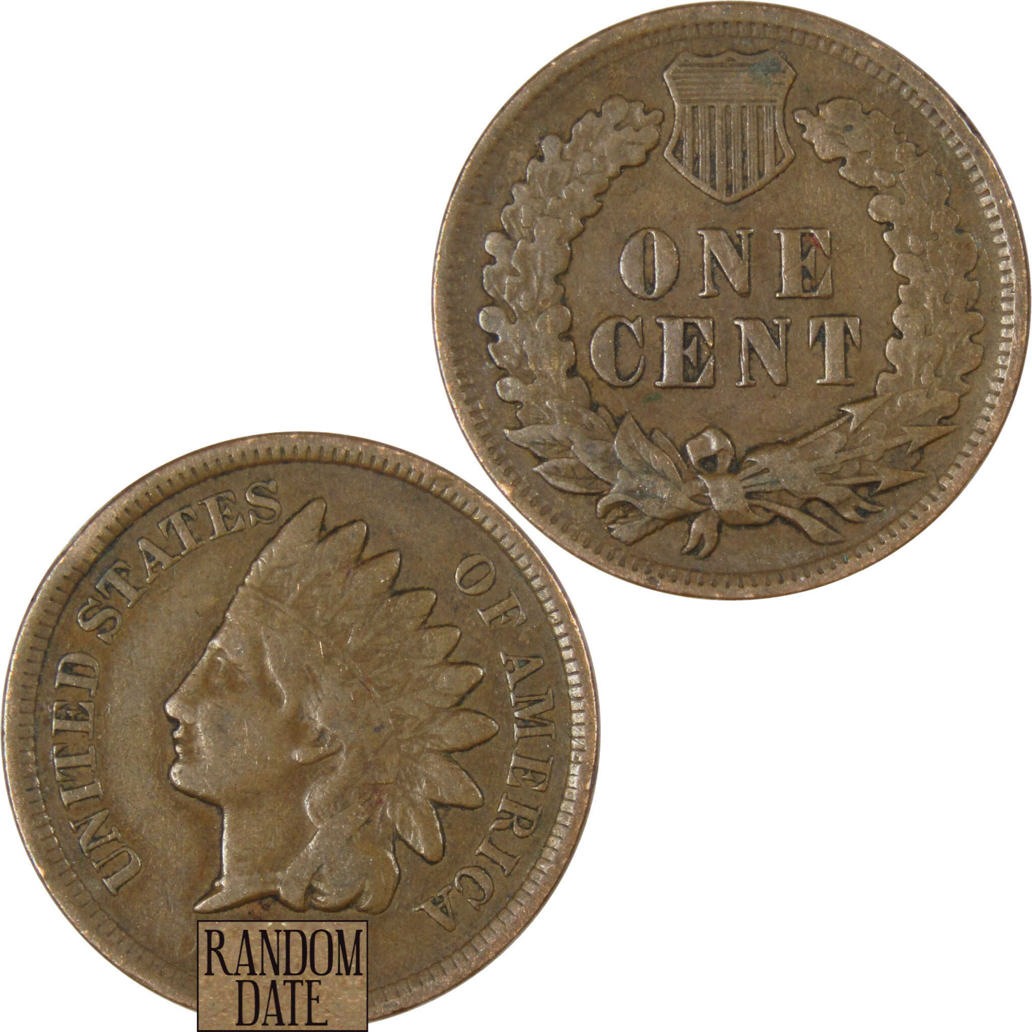 Indian Head Cent VG Very Good Penny 1c Coin Collectible Random Date
