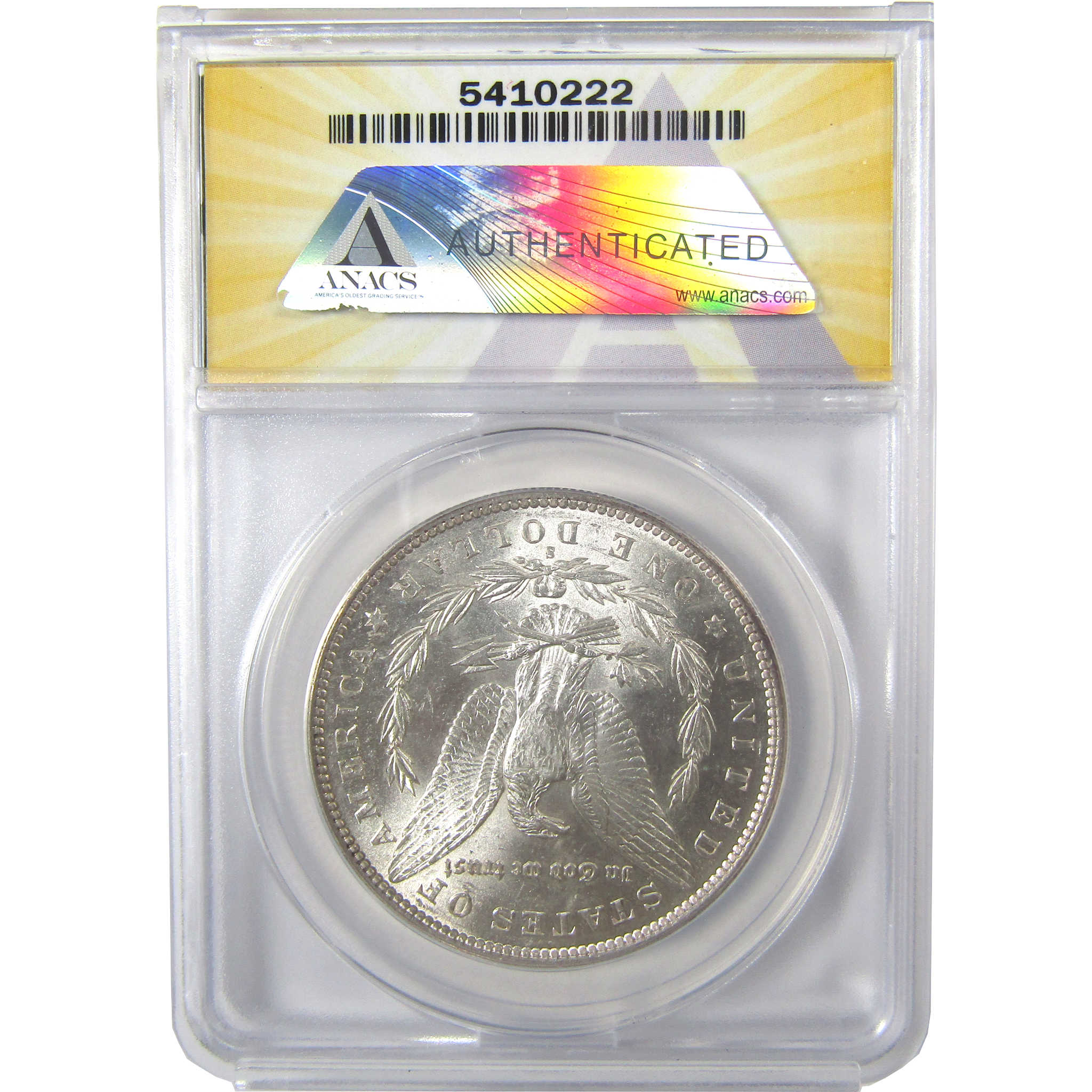 1890 S Morgan Silver Dollar MS 63 ANACS Uncirculated SKU:I24098