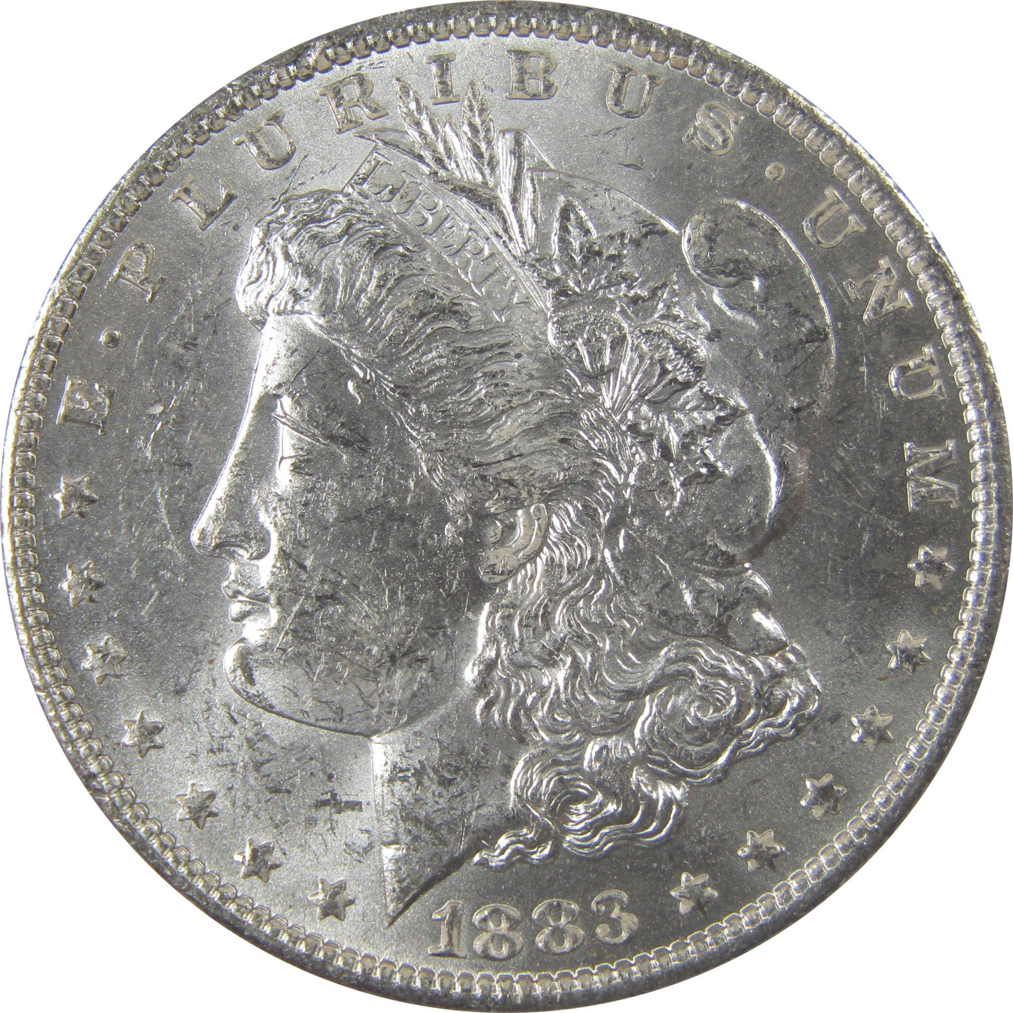 1883 O Morgan Silver Dollar Uncirculated Mint State Toned SKU:I24869