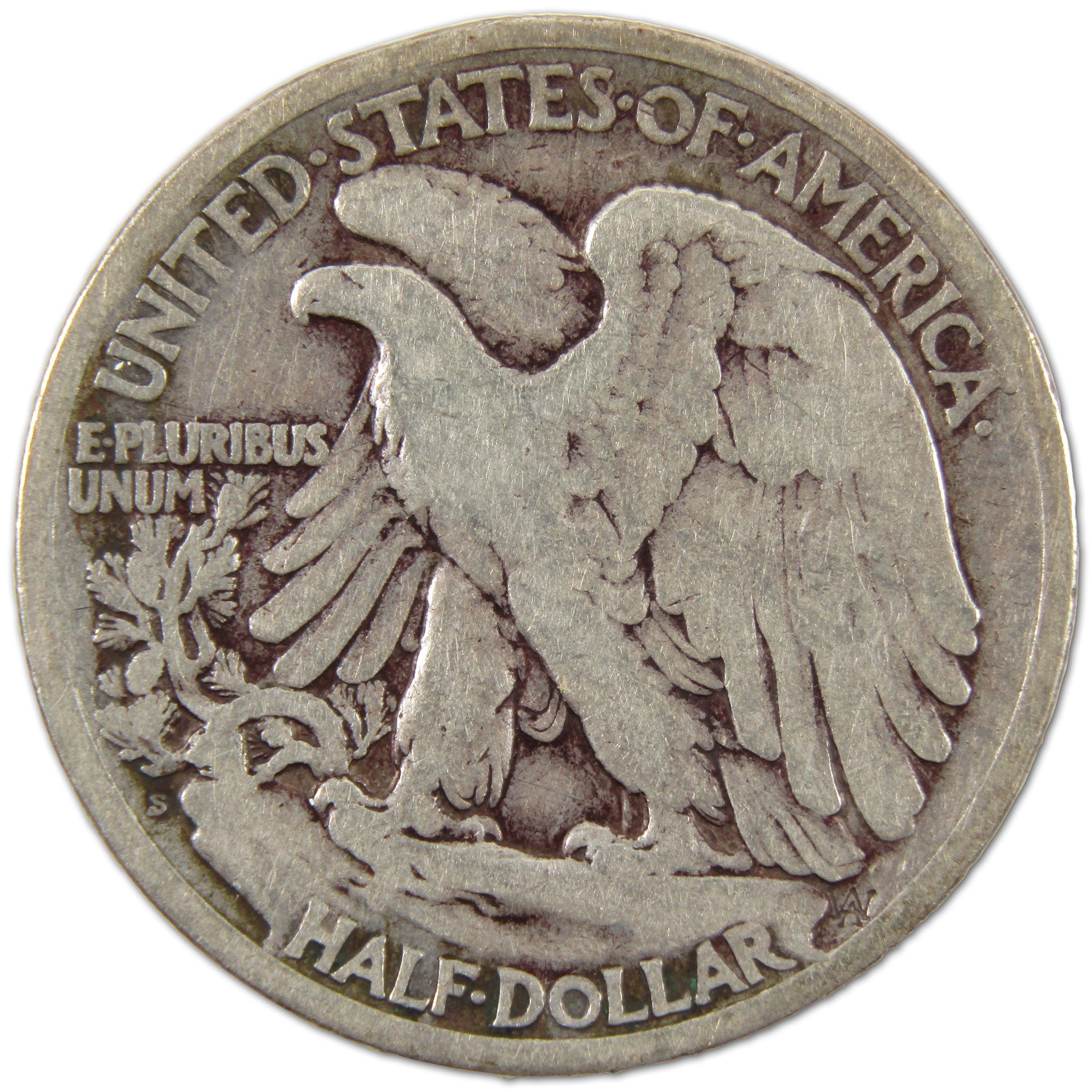 1921 S Liberty Walking Half Dollar F Fine Silver 50c Coin SKU:I10600