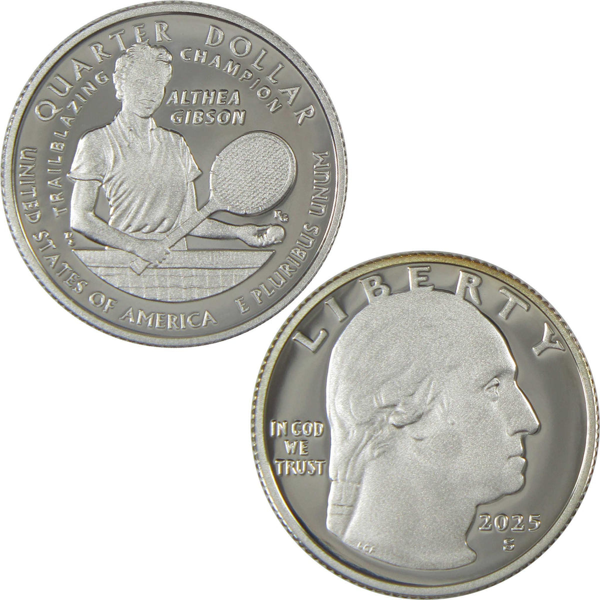 2025 S Althea Gibson American Women Silver Quarter Proof 25c Coin