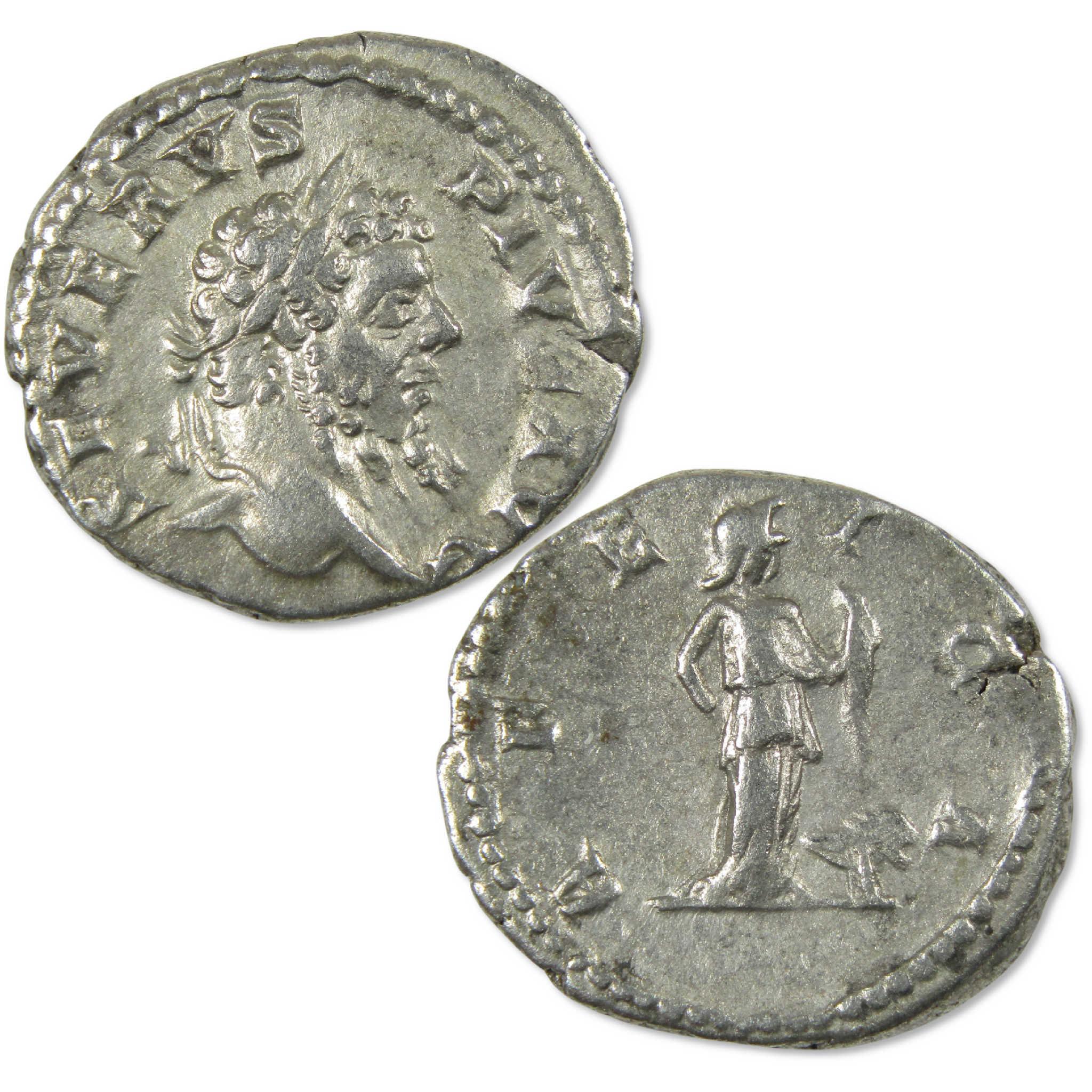 193-211 AD Septimius Severus Roman Empire Silver Denarius VF Ancient