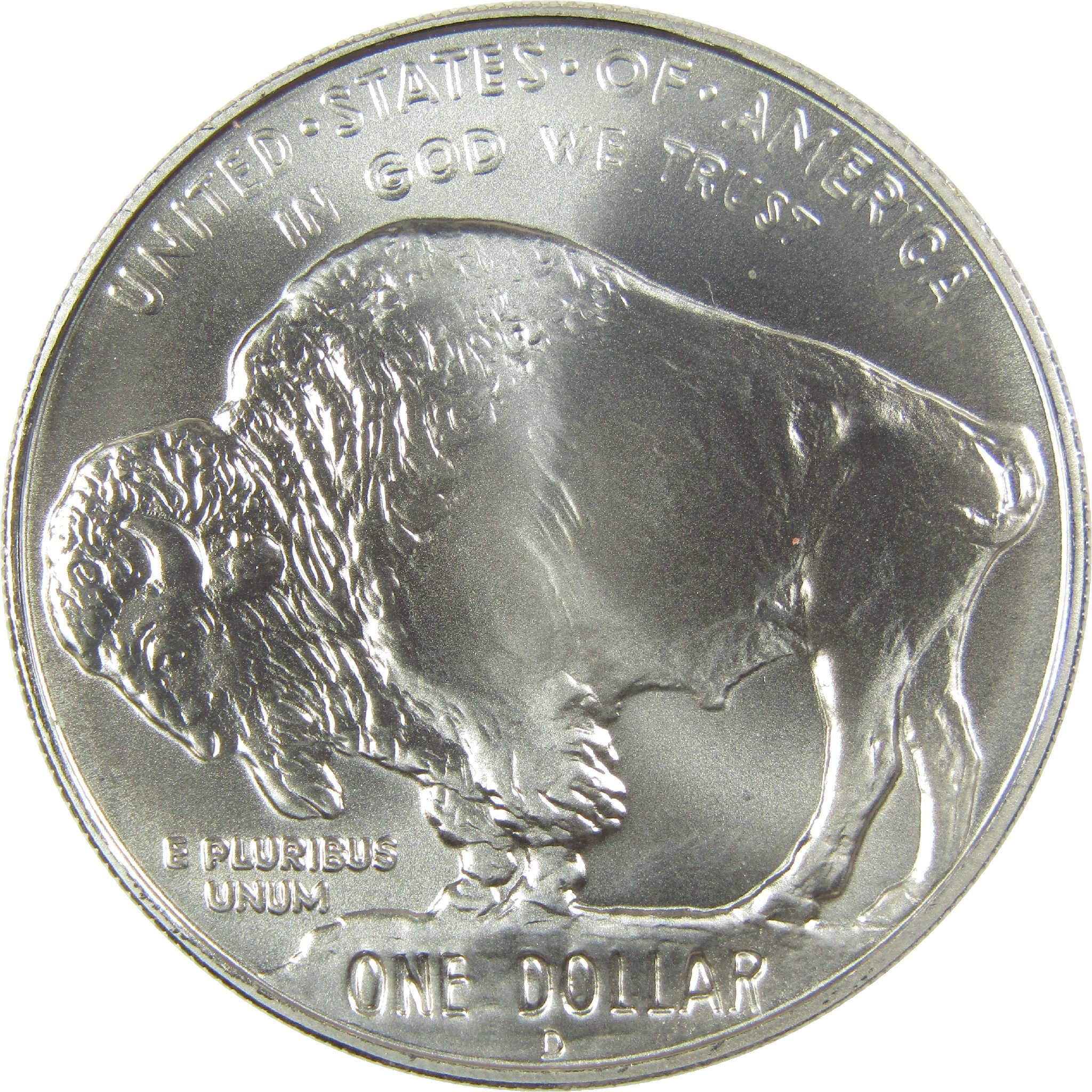 2001 D American Buffalo Commemorative Silver Dollar Uncirculated