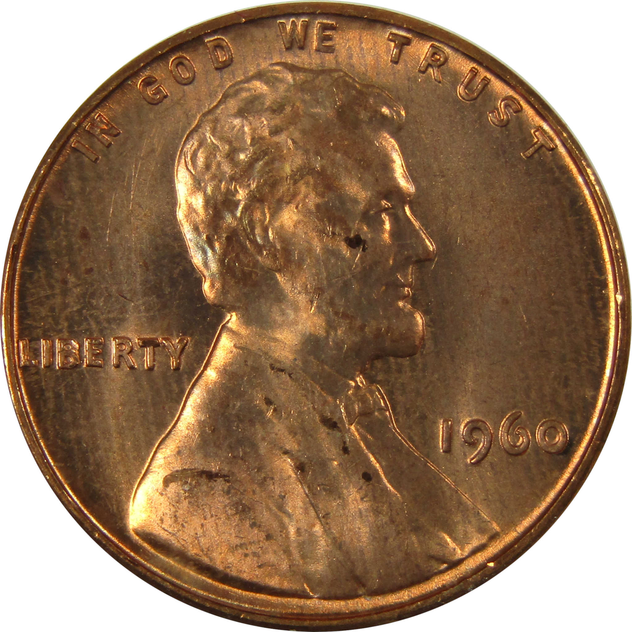 1960 Small Date Lincoln Memorial 1c Uncirculated Mint State SKU:I26576