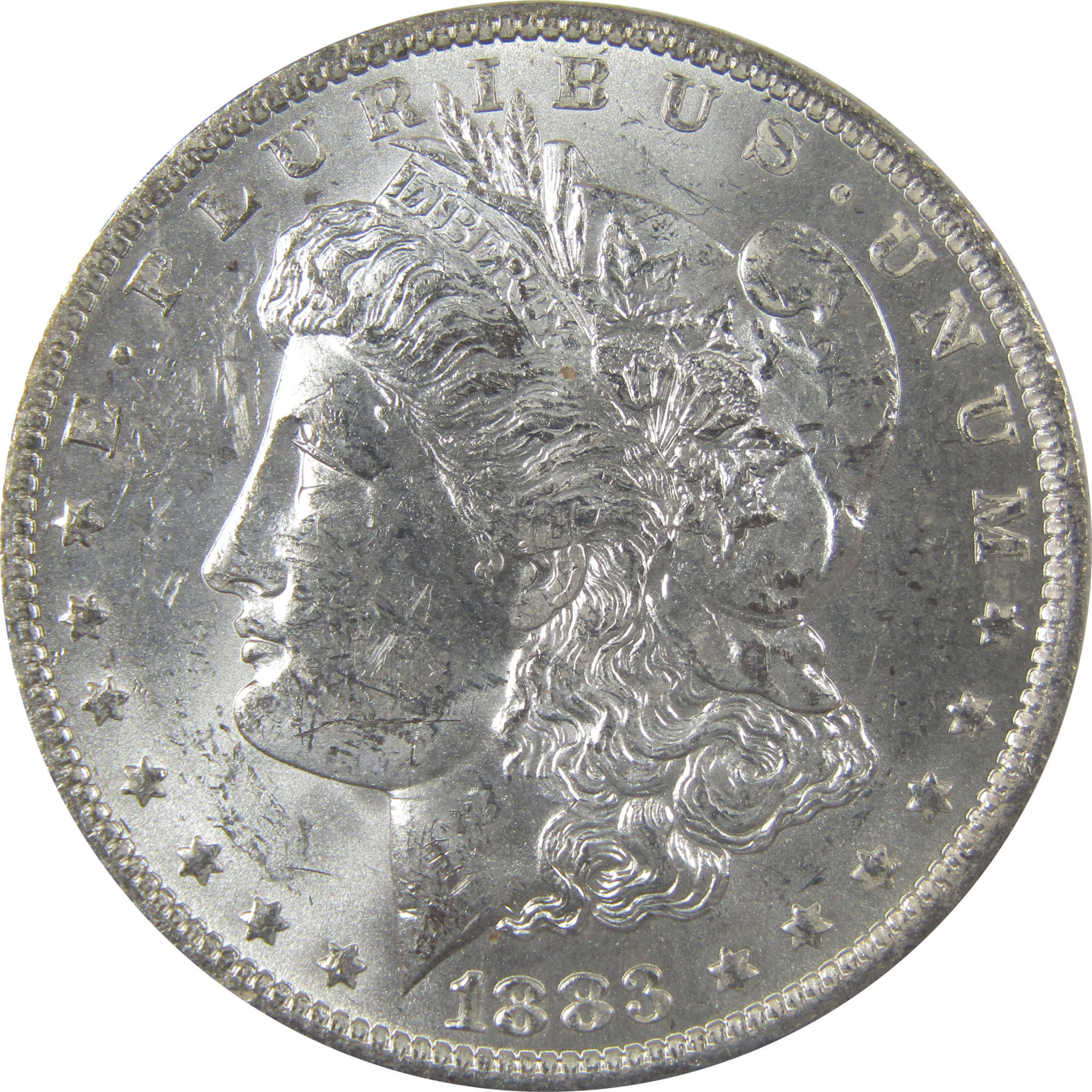 1883 O Morgan Silver Dollar Uncirculated Mint State Toned SKU:I24880