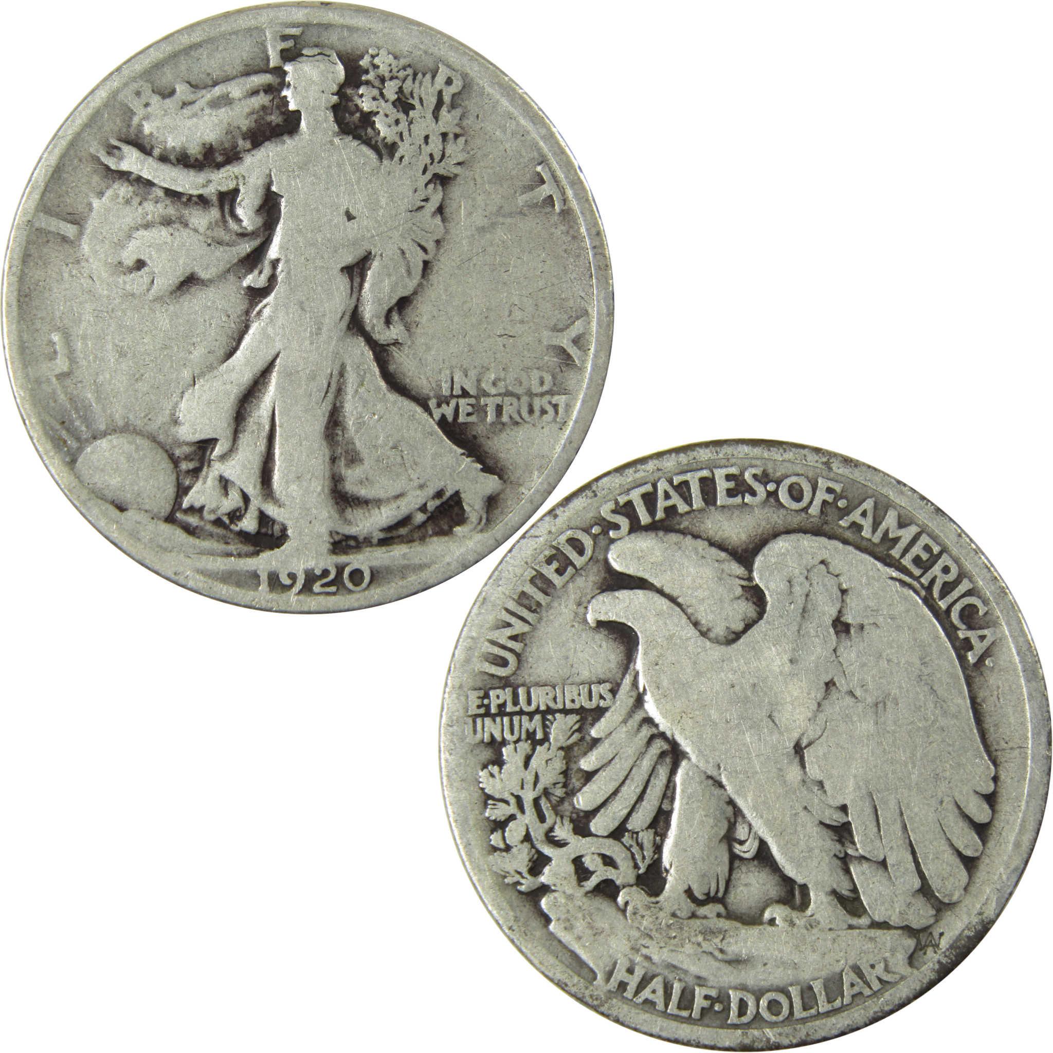 1920 Liberty Walking Silver Half Dollar VG Very Good SKU:CP516