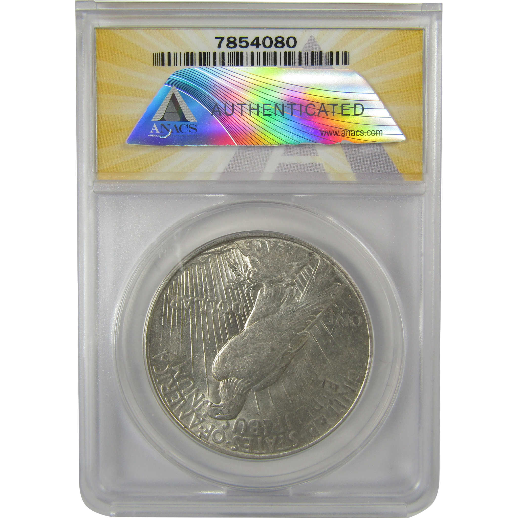 1923 D Peace Dollar AU 55 Details ANACS Silver $1 Coin SKU:I20353