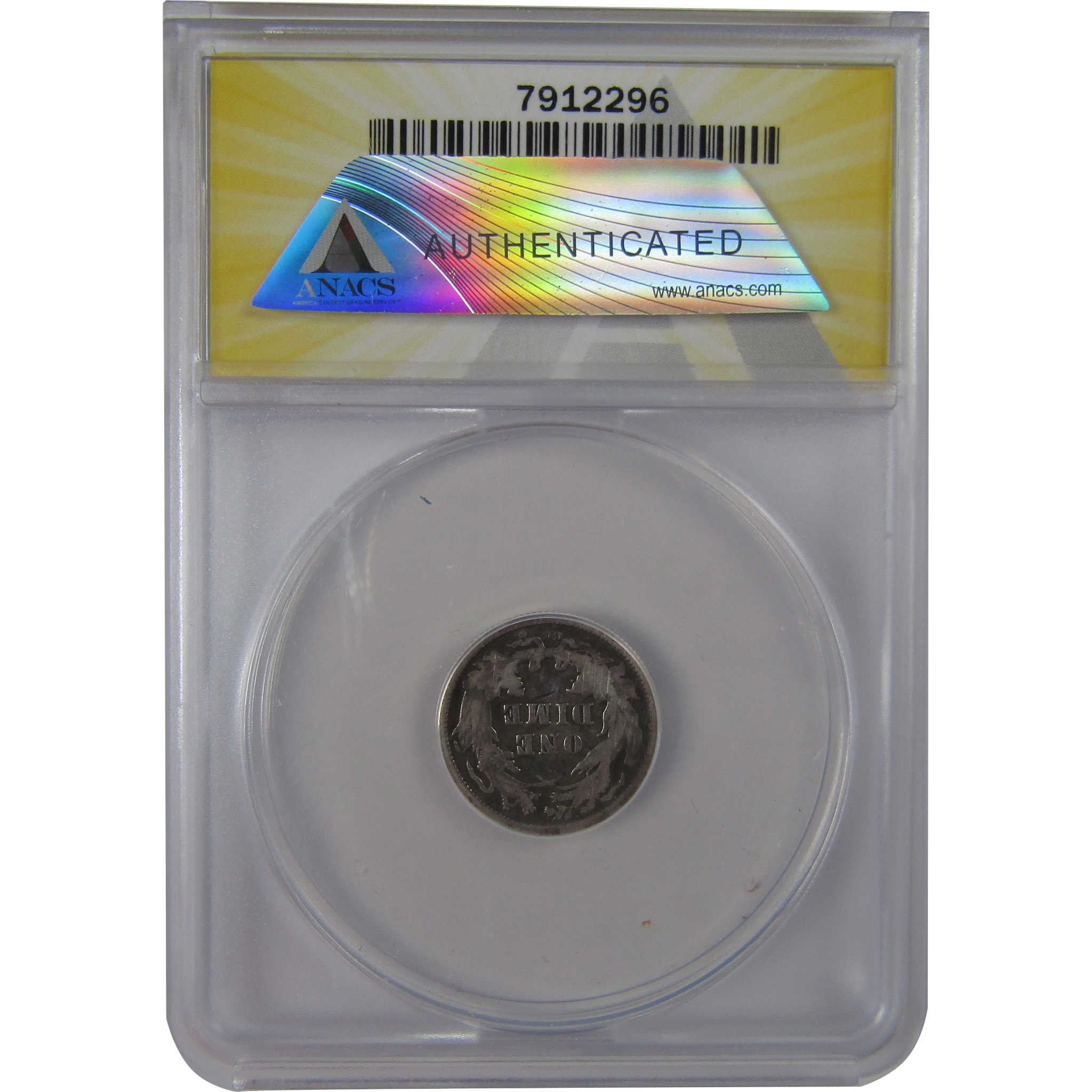 1877 CC Seated Liberty Dime VF 20 Details ANACS Silver SKU:CPC1204