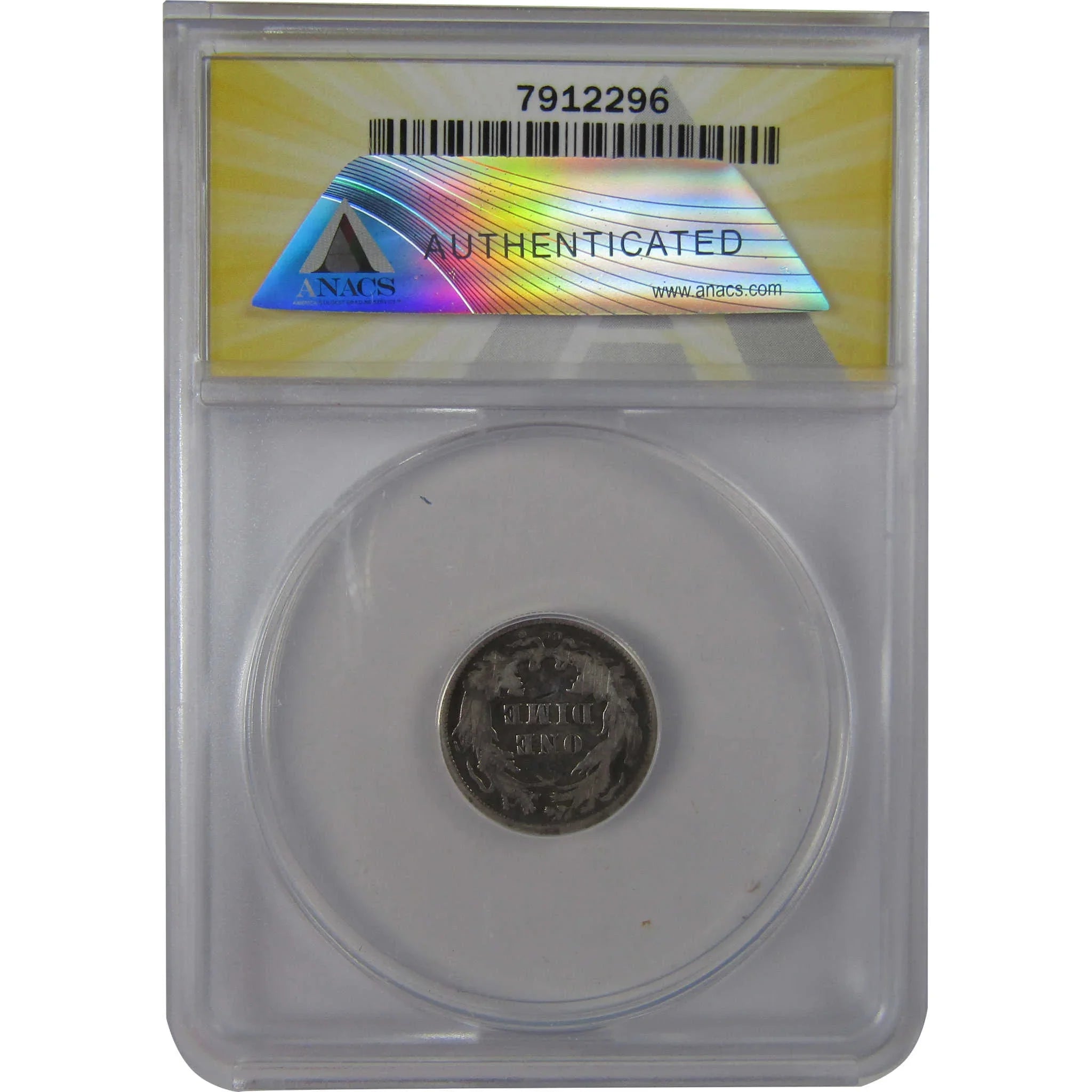 1877 CC Seated Liberty Dime VF 20 Details ANACS Silver SKU:CPC1204