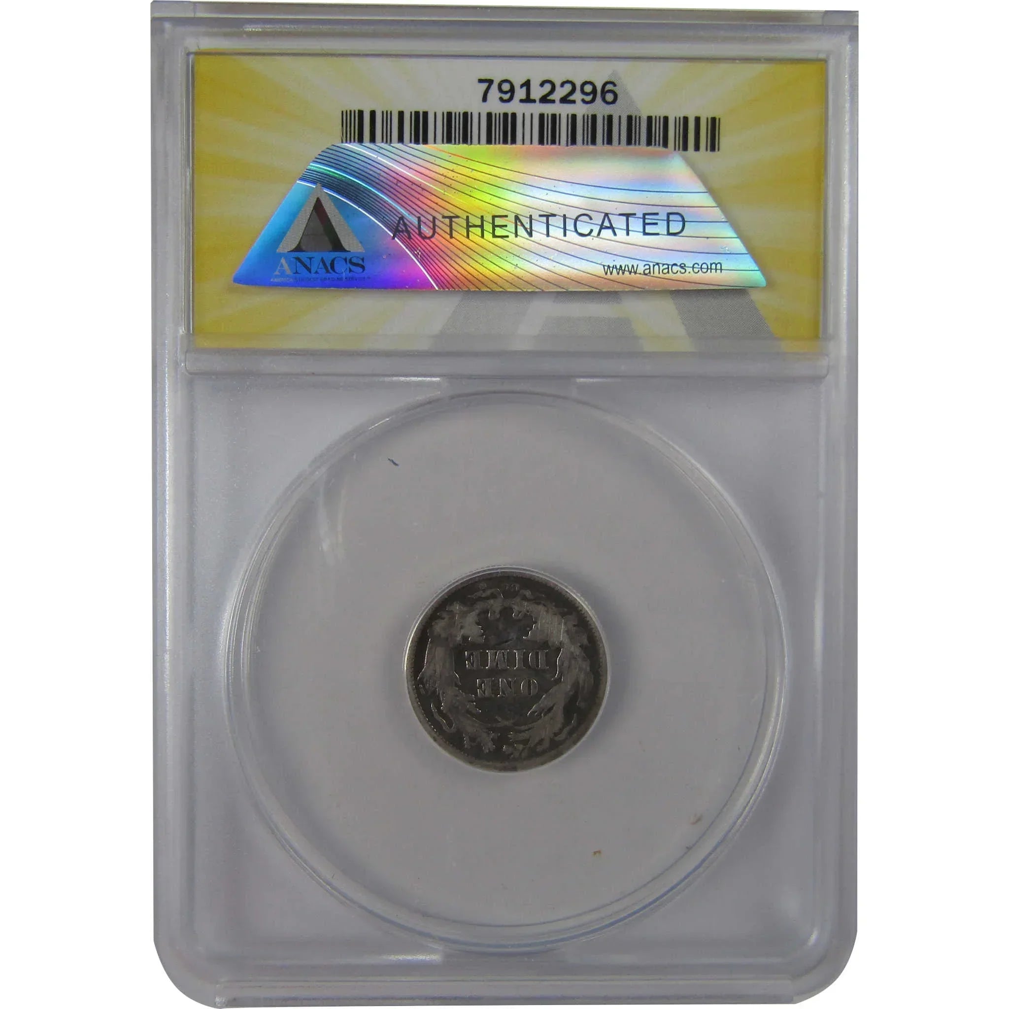 1877 CC Seated Liberty Dime VF 20 Details ANACS Silver SKU:CPC1204