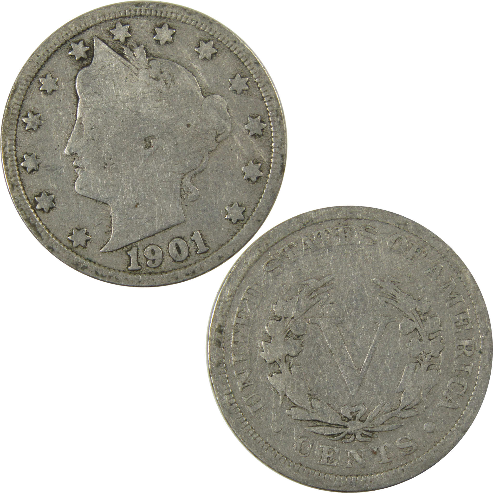 1901 Liberty Head V Nickel G Good 5c Coin SKU:I27210