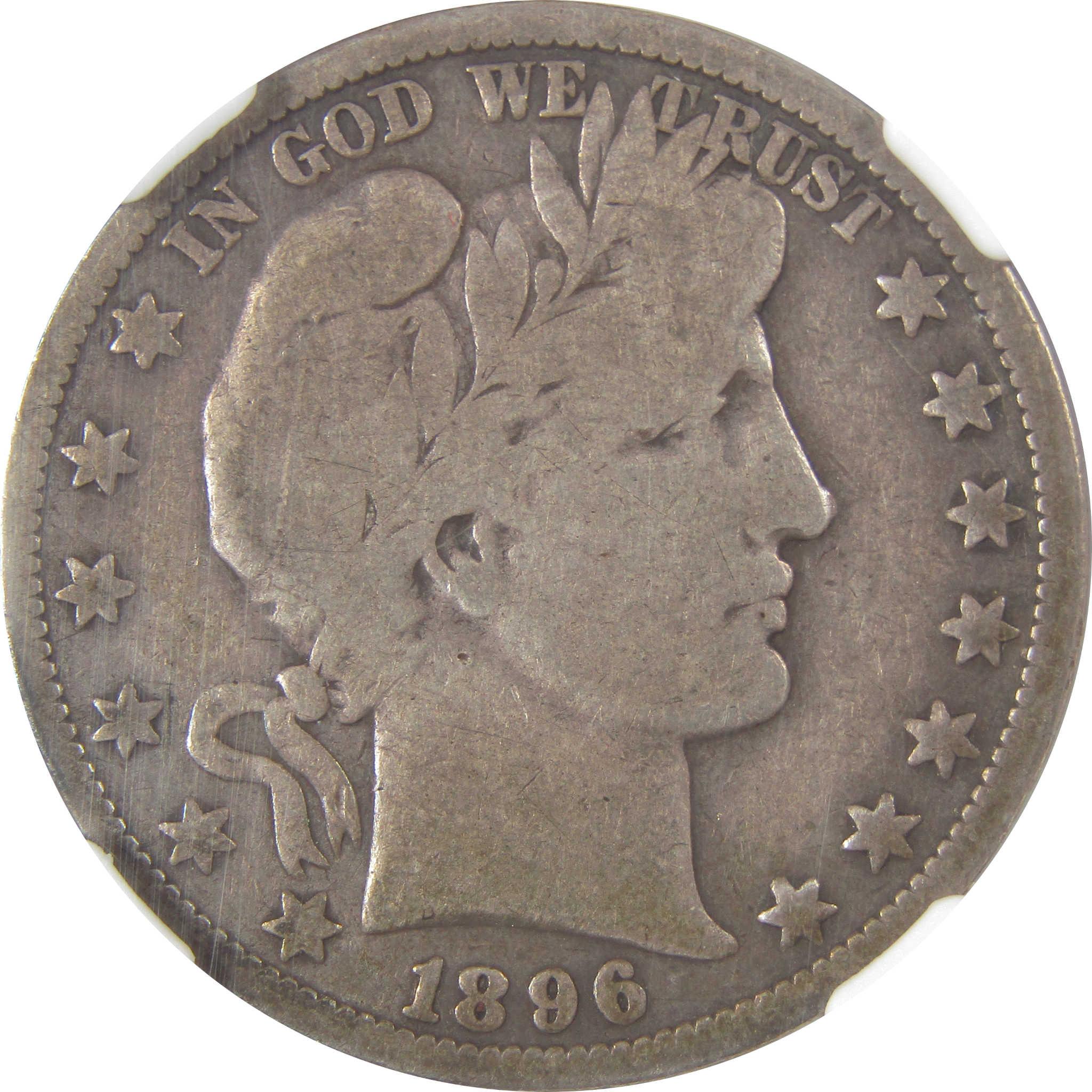 1896 O Barber Silver Half Dollar VG 8 NGC 50c Coin SKU:I23298