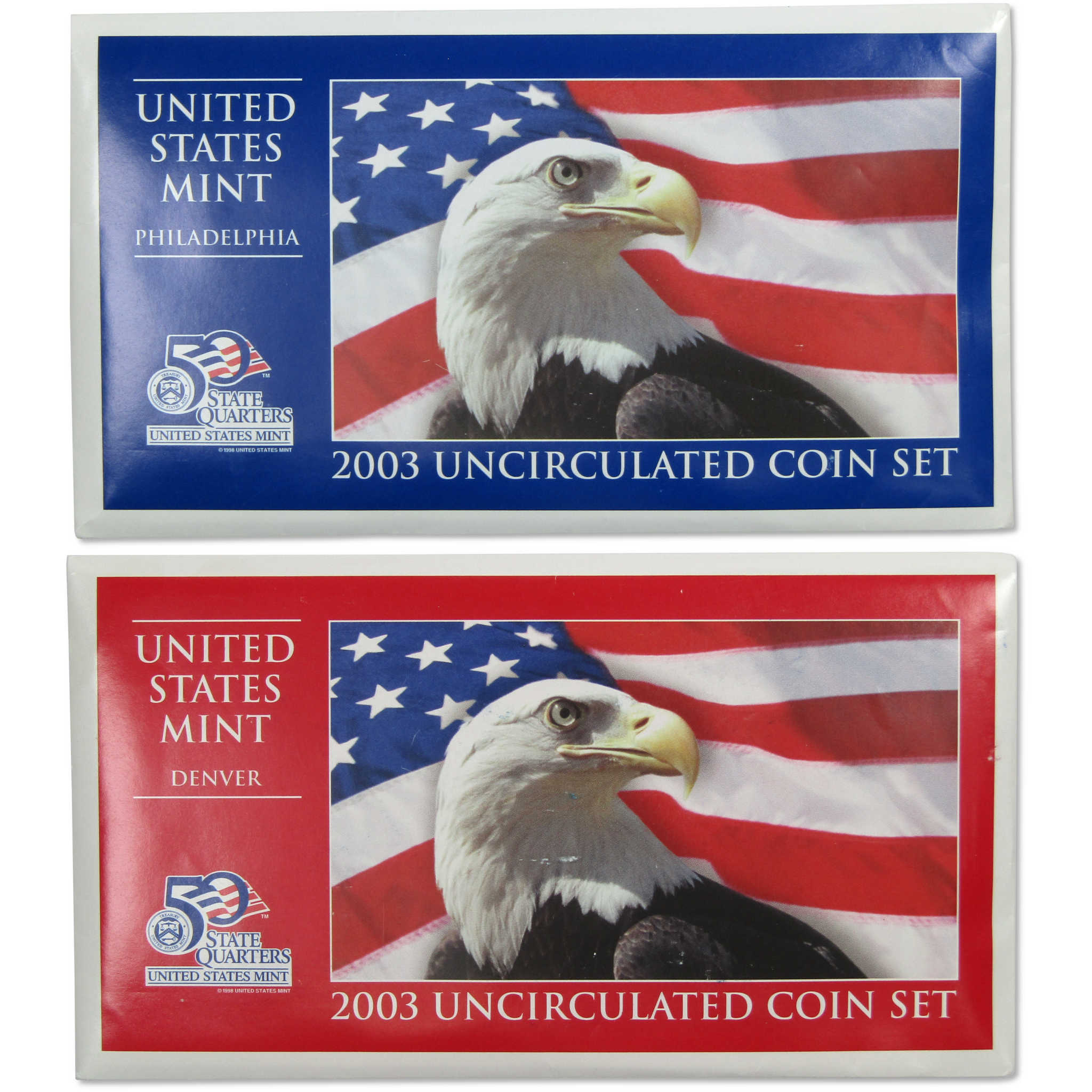 2003 Uncirculated Coin Set U.S Mint Government Packaging OGP COA