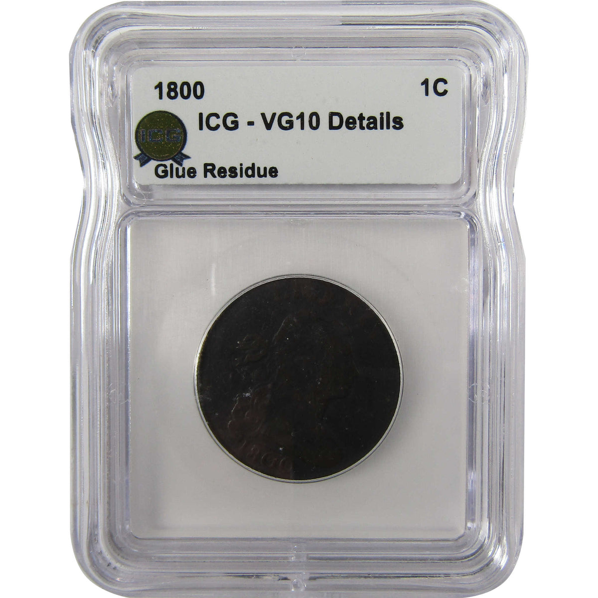1800 Draped Bust Copper Large Cent VG 10 Details ICG Coin SKU:I29198