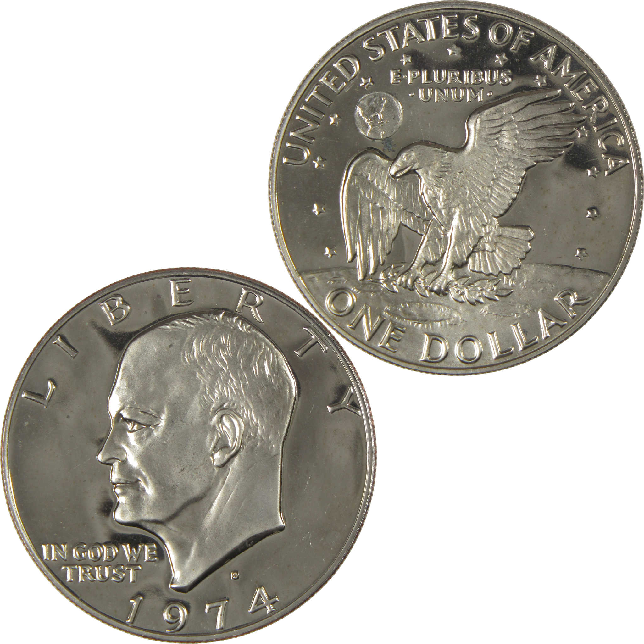 1974 S Eisenhower Dollar Choice Proof Clad IKE $1 Coin
