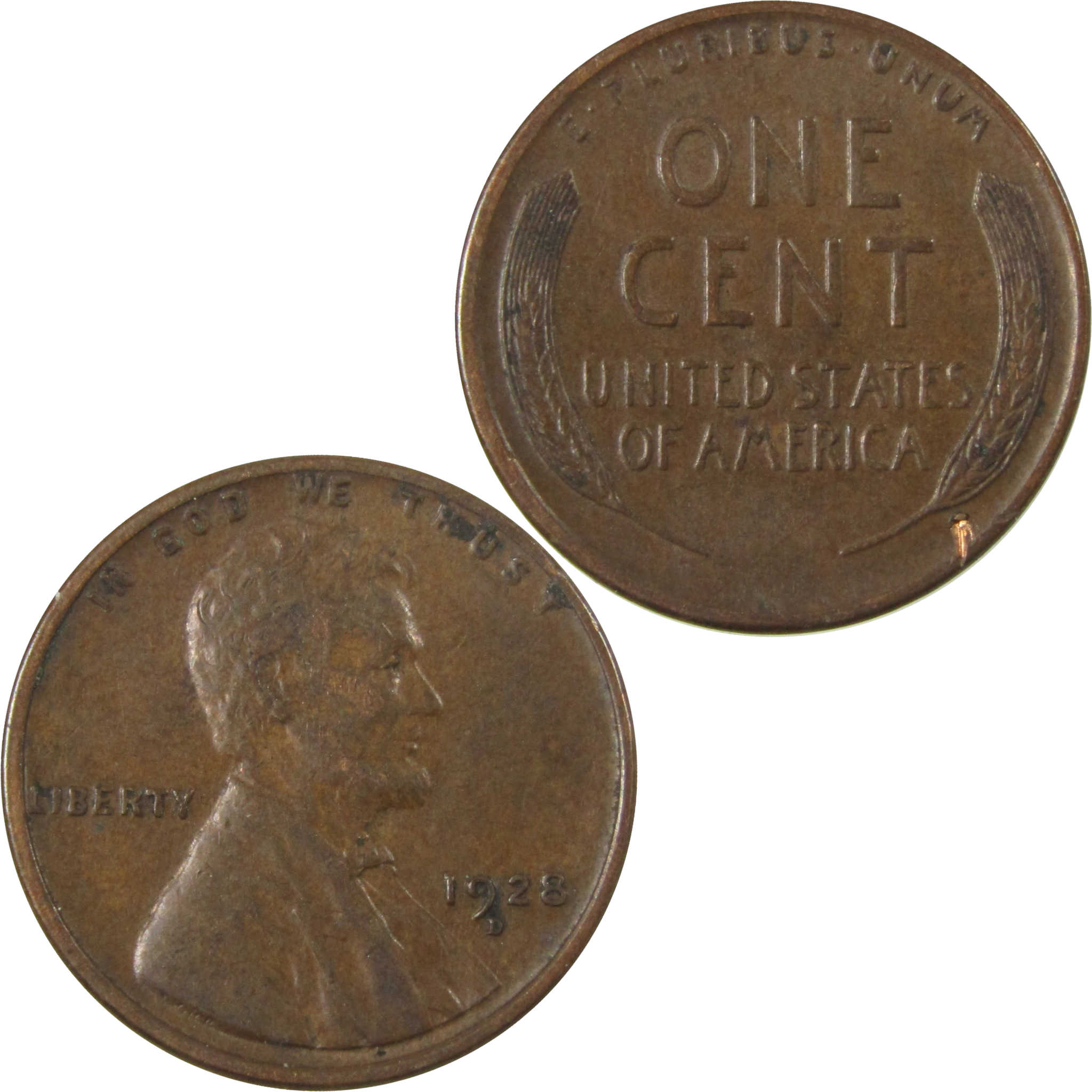 1928 D Lincoln Wheat Cent VF Very Fine Penny 1c Coin SKU:I27594