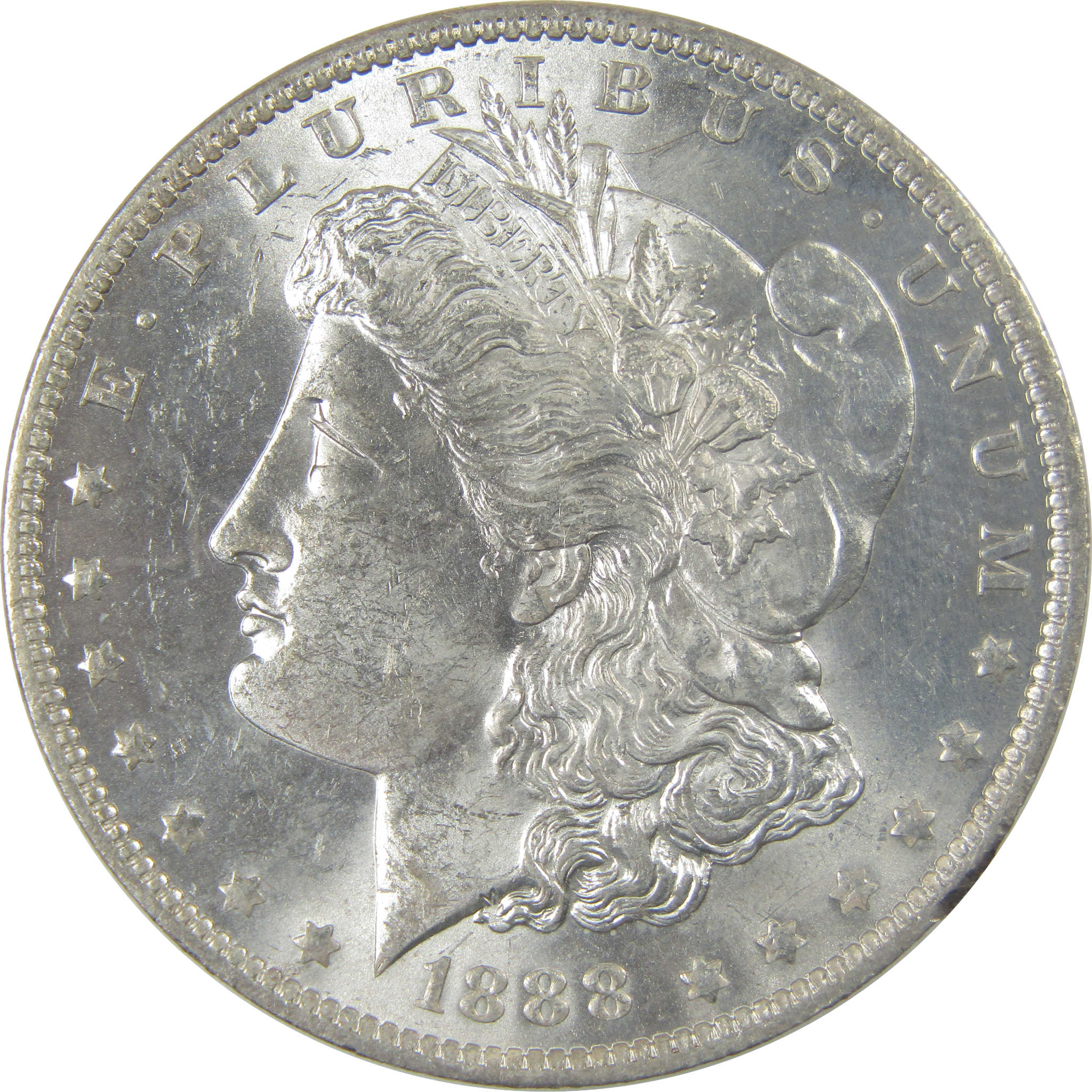 1888 O Morgan Dollar Uncirculated Mint State Silver $1 Coin SKU:I23824 - Morgan coin - Morgan silver dollar - Morgan silver dollar for sale - Profile Coins & Collectibles