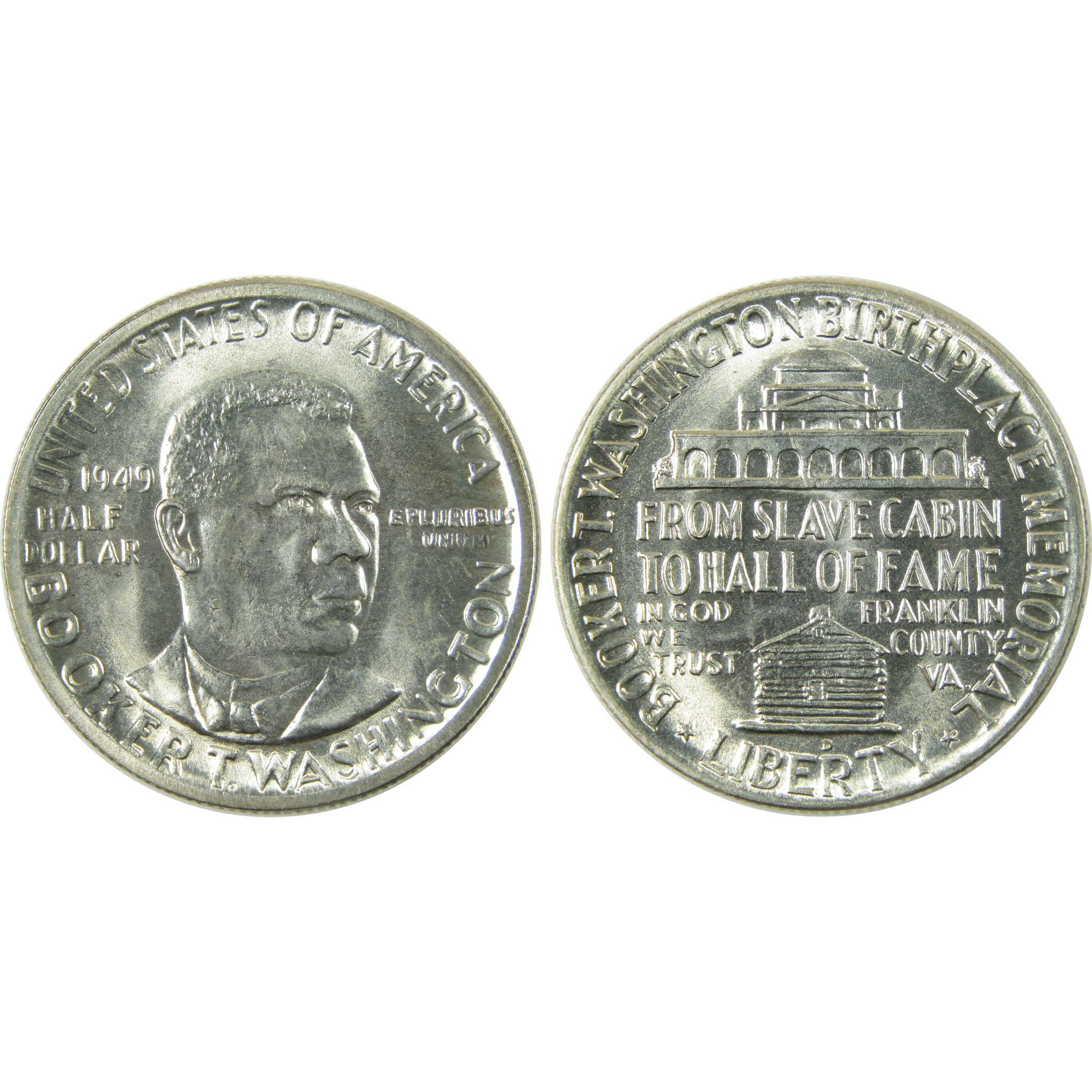 1949 PDS Booker T Washington 50c 3 Coin All-Mint Set BU Choice Unc