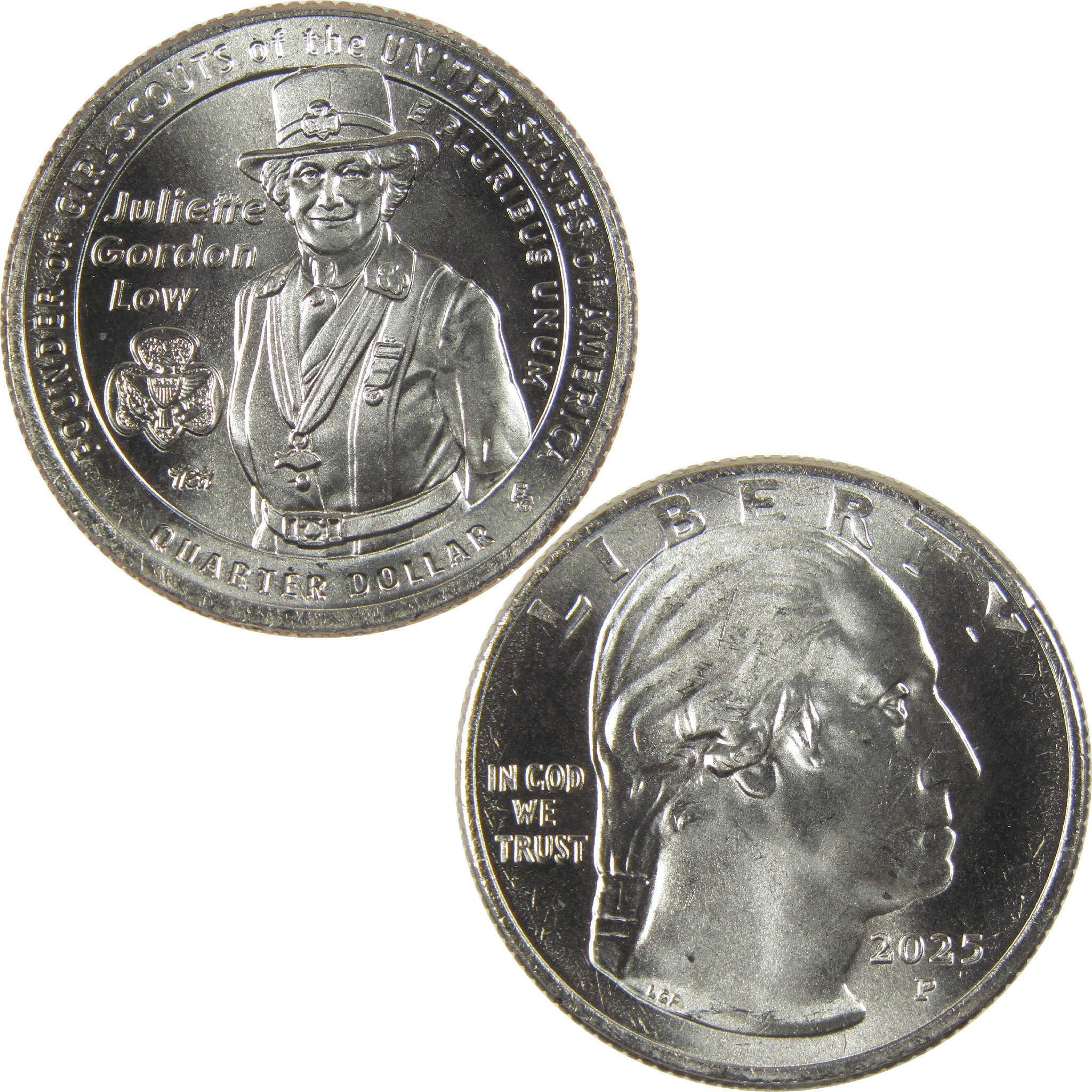 2025 P Juliette Gordon Low American Women Quarter Clad Uncirculated